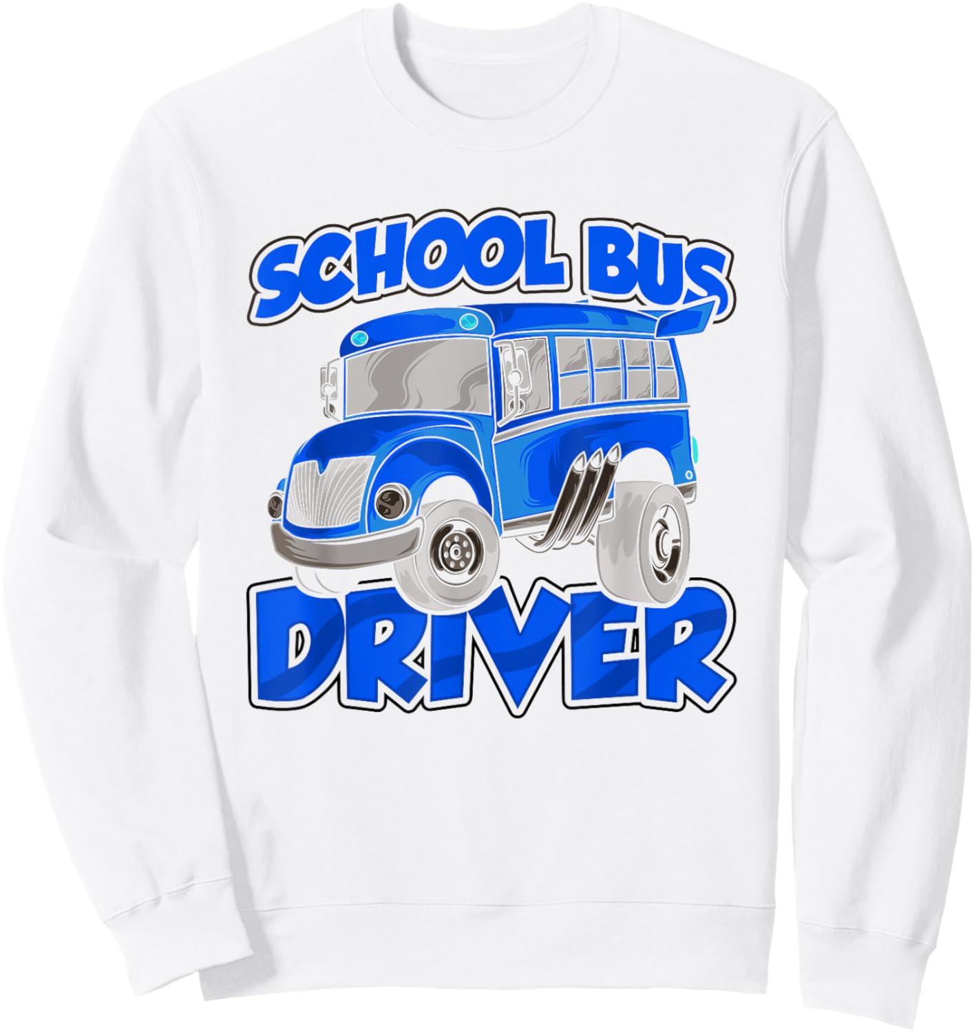 School Bus Driver Busman Operator Buses Job Sweatshirt - Sweatshirt | White