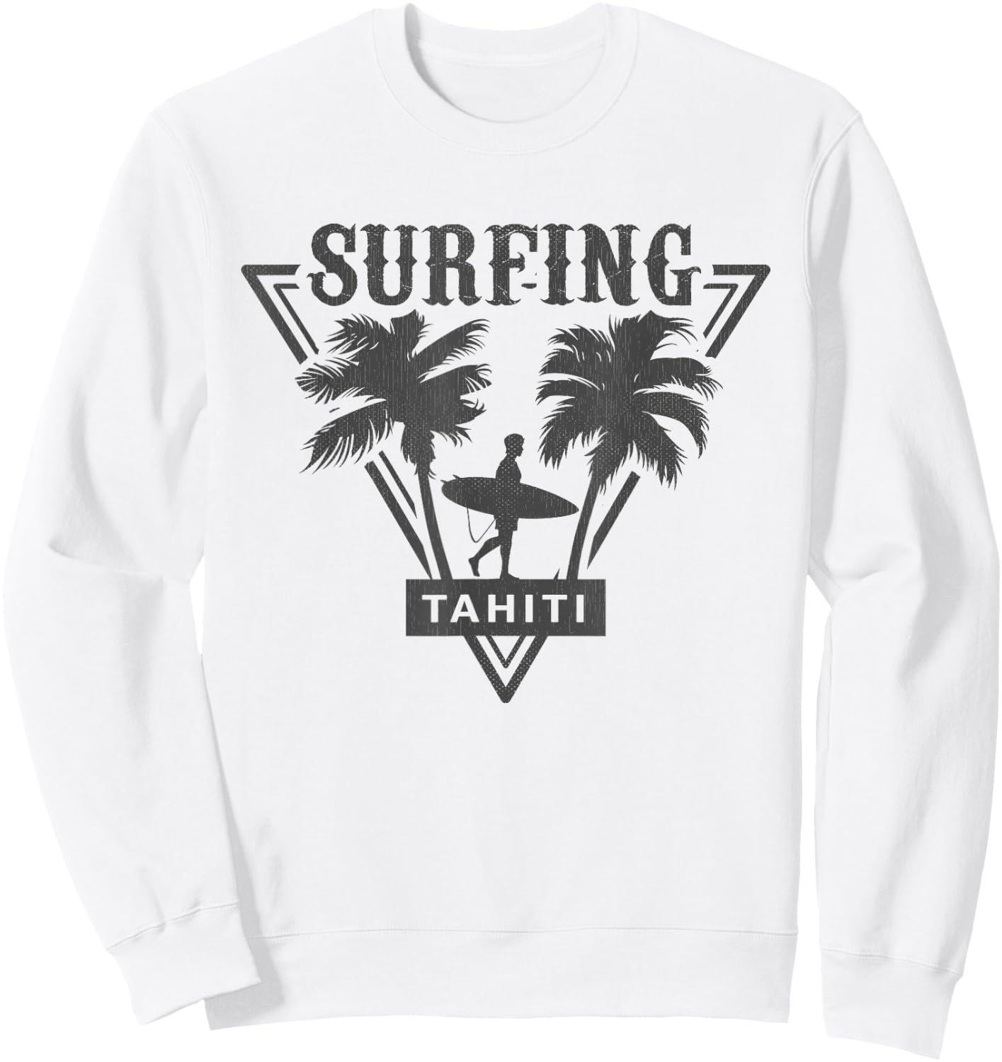 Tahiti Surfing Clothes Tahiti Souvenir Sweatshirt - Sweatshirt | White