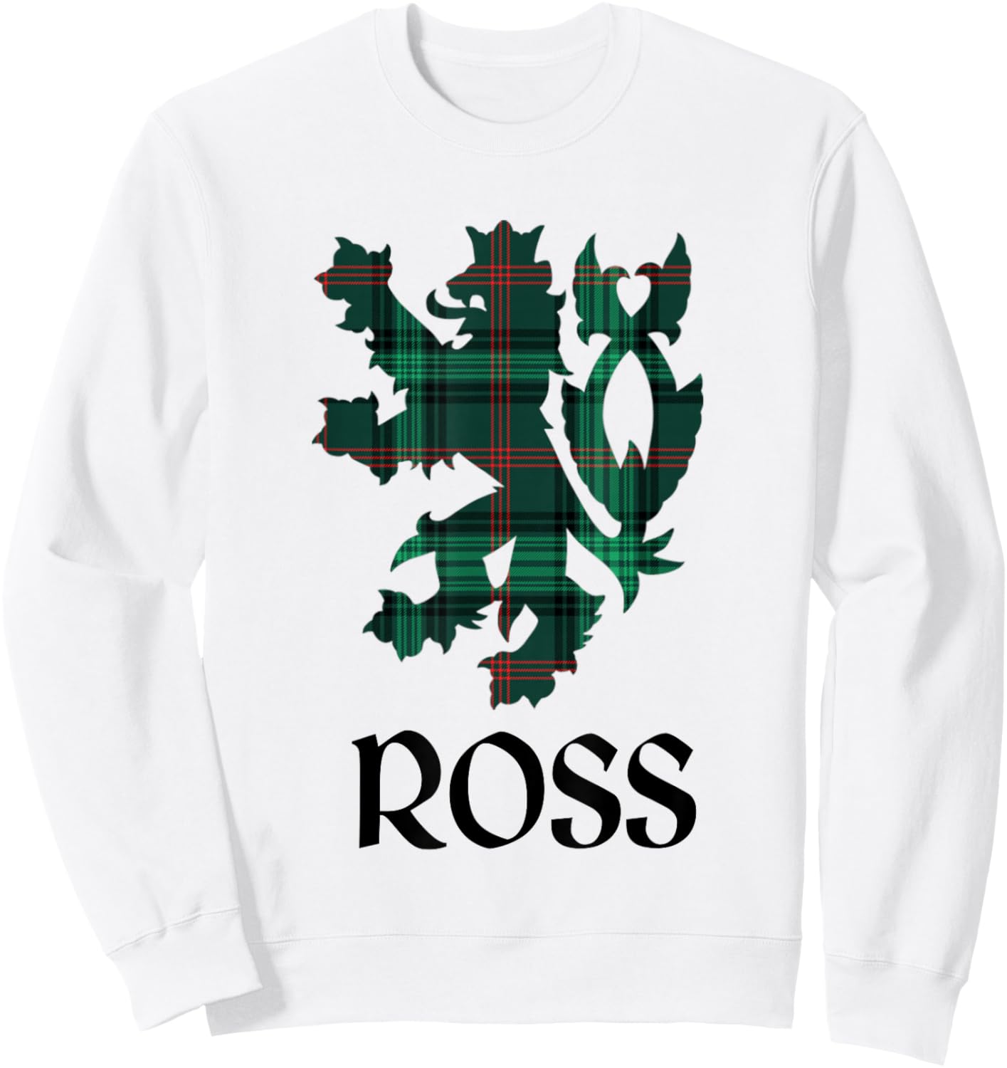 Clan Ross Tartan Scottish Family Name Scotland Pride Sweatshirt - Sweatshirt | White