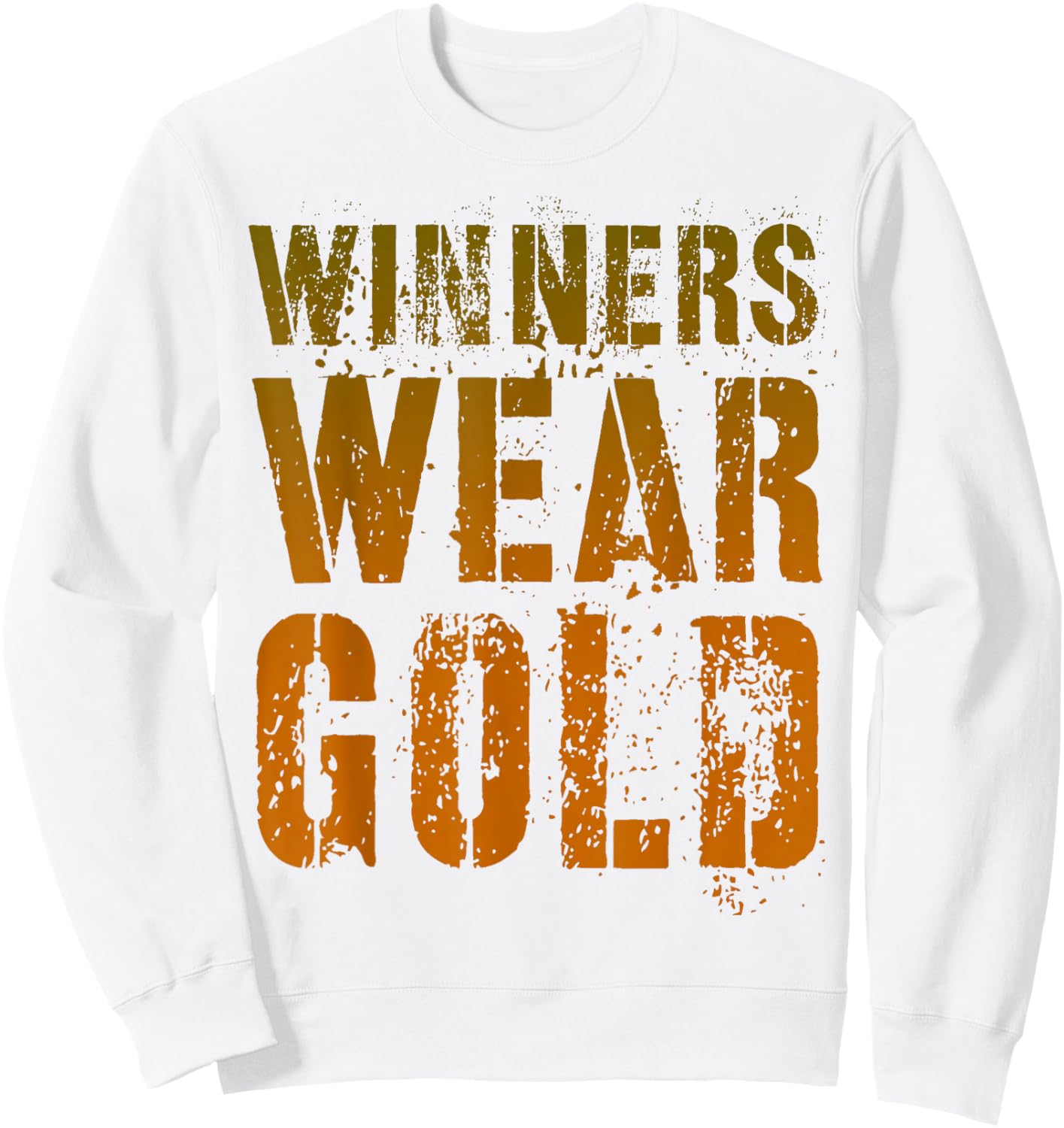 Vintage WINNERS WEAR GOLD Summer Camp Team Go War Game Sweatshirt - Sweatshirt | White
