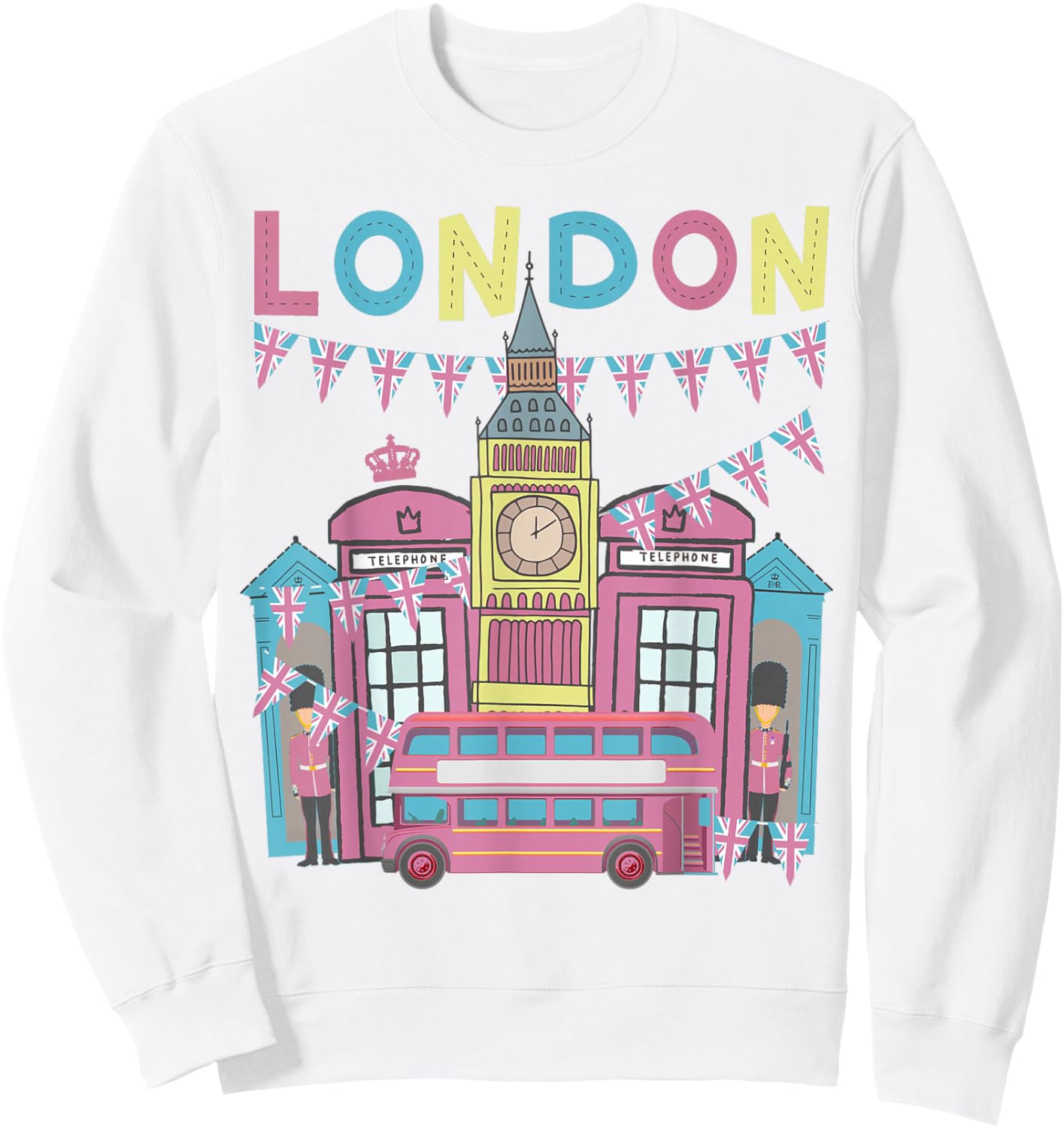London Souvenirs Idea For Kids & English British Memorabilia Sweatshirt - Sweatshirt | White