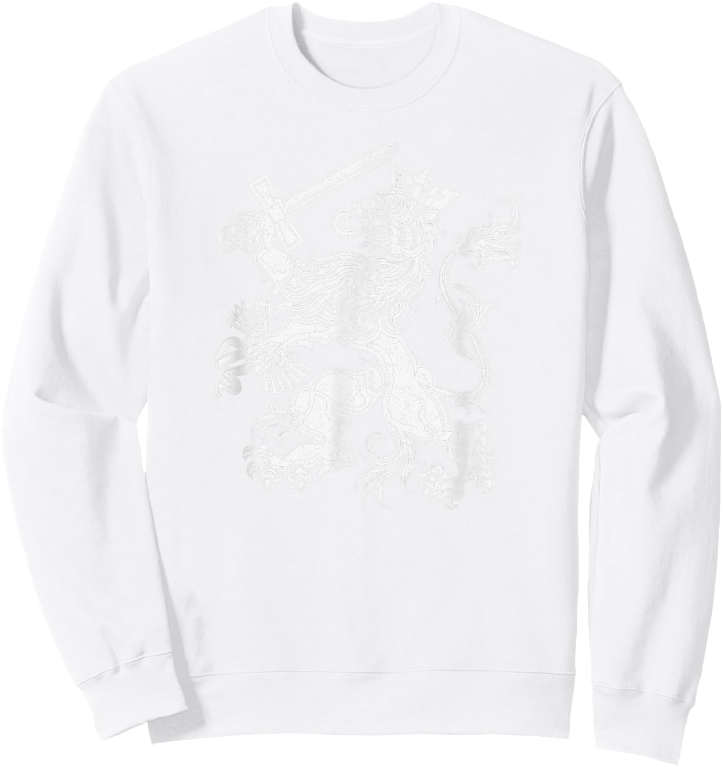 Dutch Lion of the Netherlands Nederland Holland Orange Sweatshirt - Sweatshirt | White