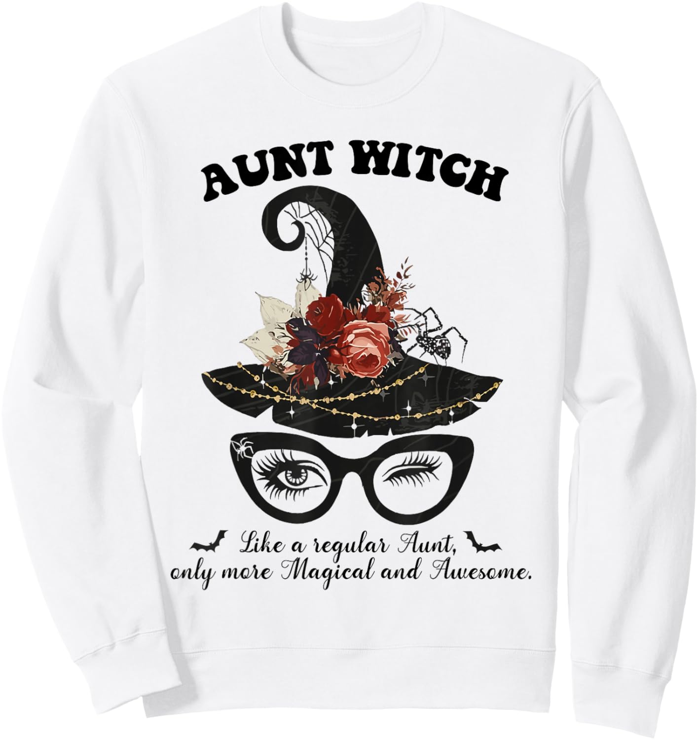 Magical Aunt Witch - Awesome Halloween Witchy Aunt Costume Sweatshirt - Sweatshirt | White