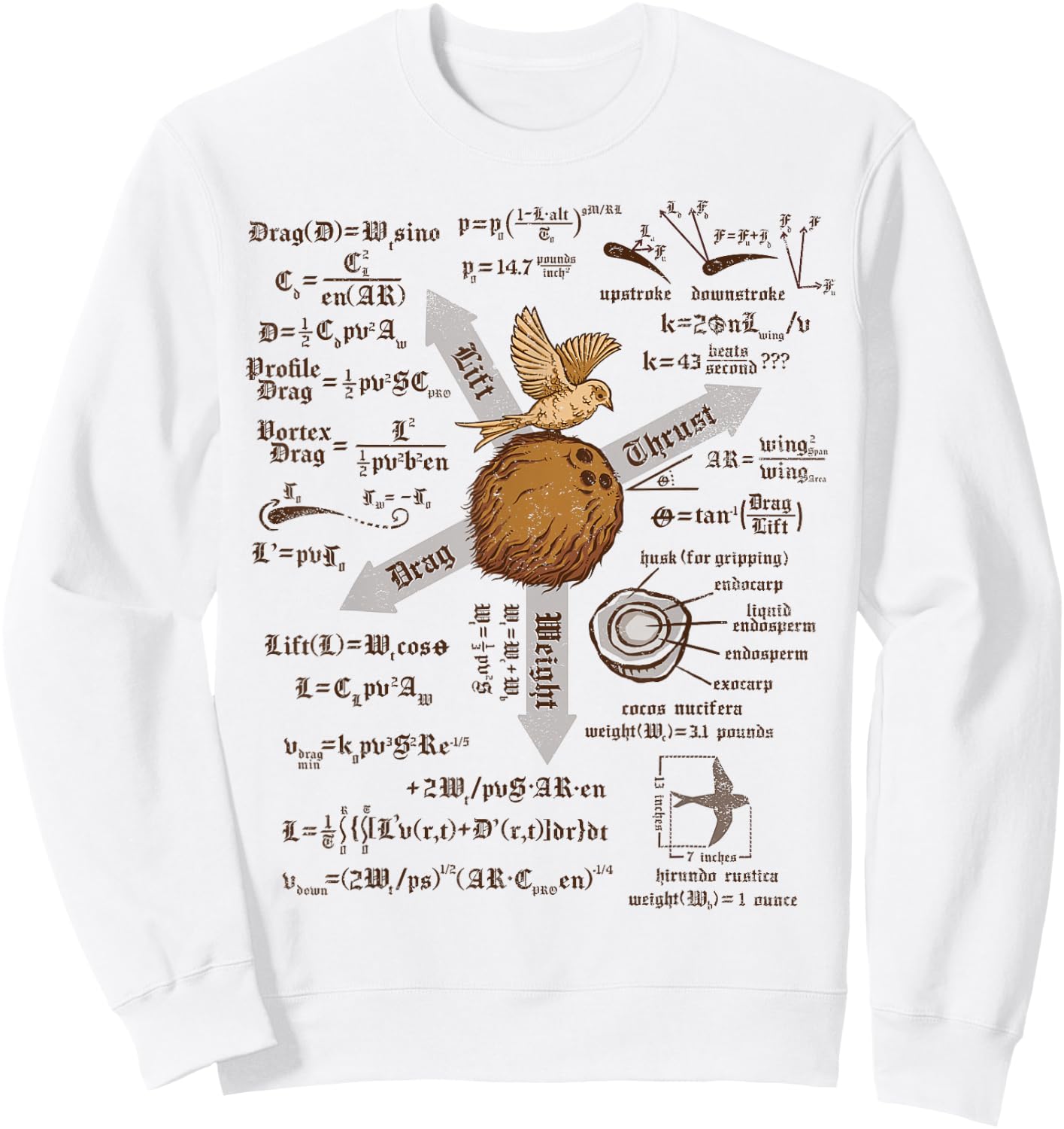 A Simple Question of Weight Ratios Sweatshirt - Sweatshirt | White