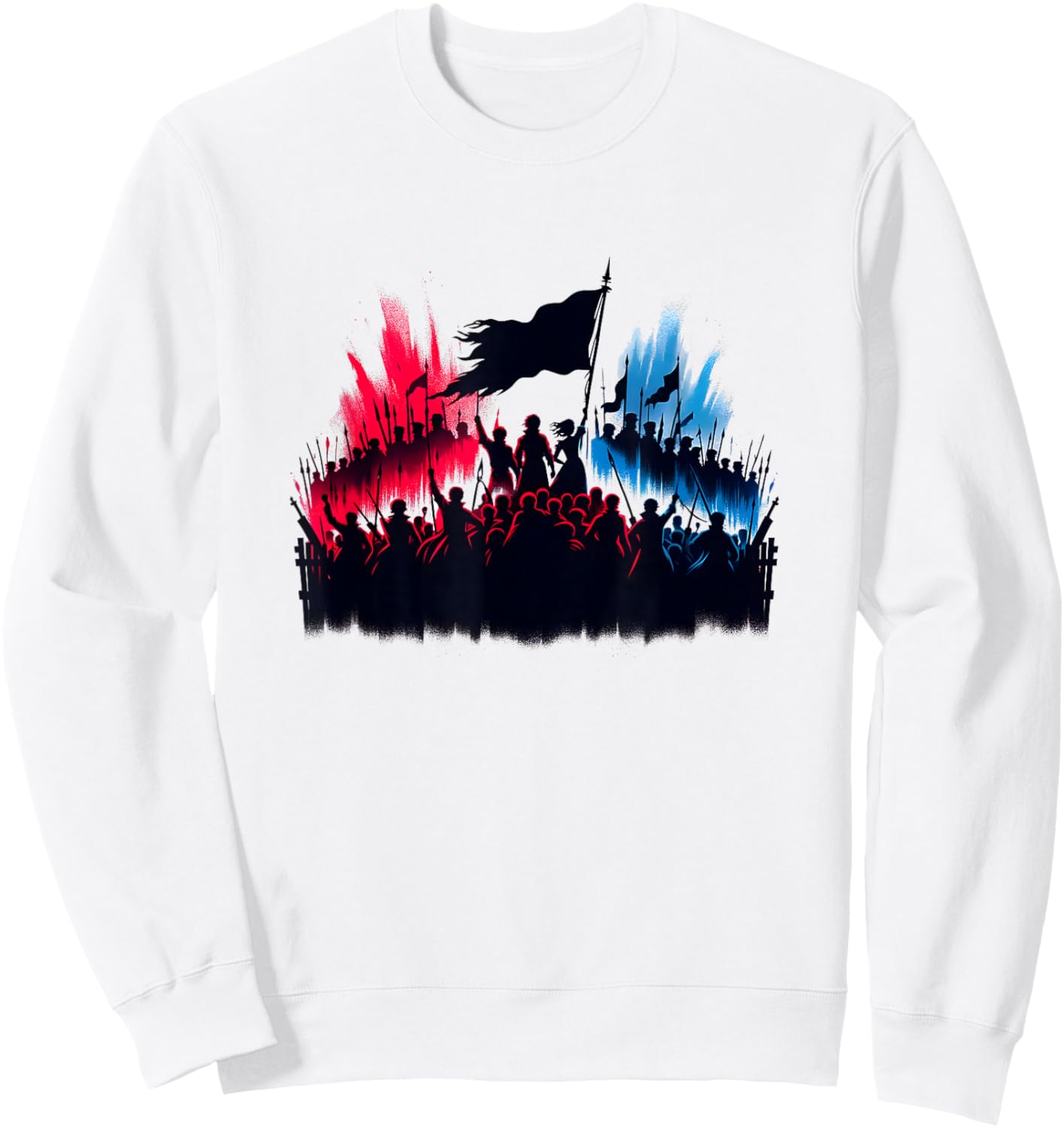 Les Mis French Revolution Strength Sweatshirt - Sweatshirt | White