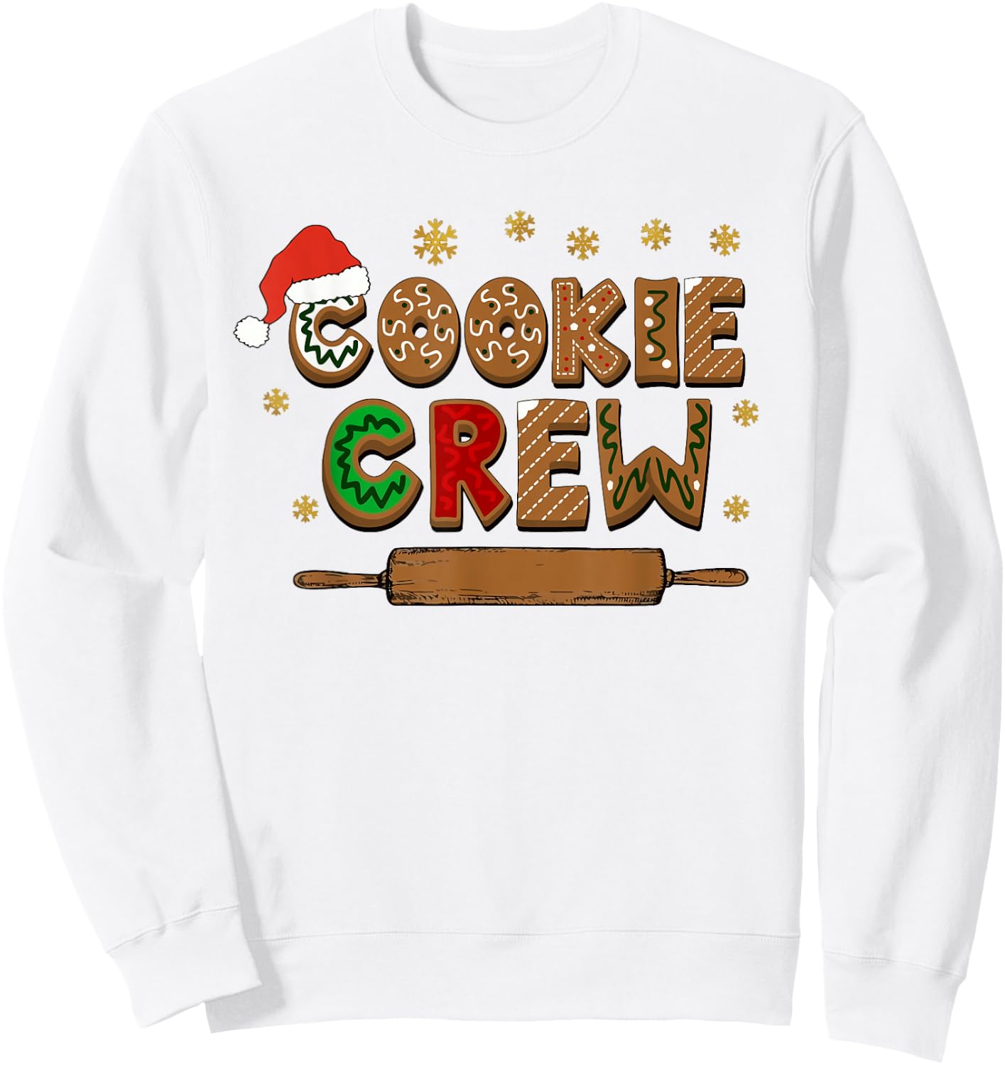 Merry Christmas Cookie Baking Crew Ginger Team Baker Gifts Sweatshirt - Sweatshirt | White