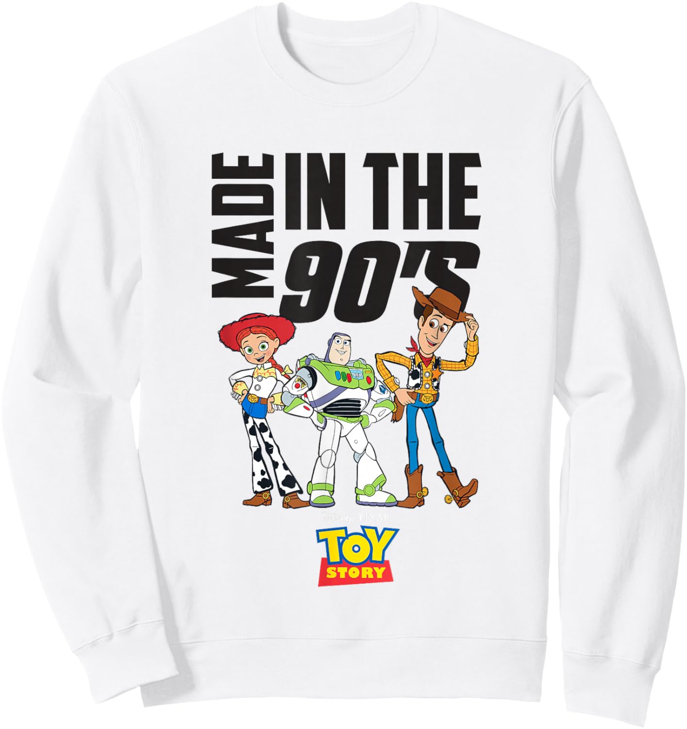 Disney Pixar Toy Story Made In The 90's Group Shot Sweatshirt - Sweatshirt | White