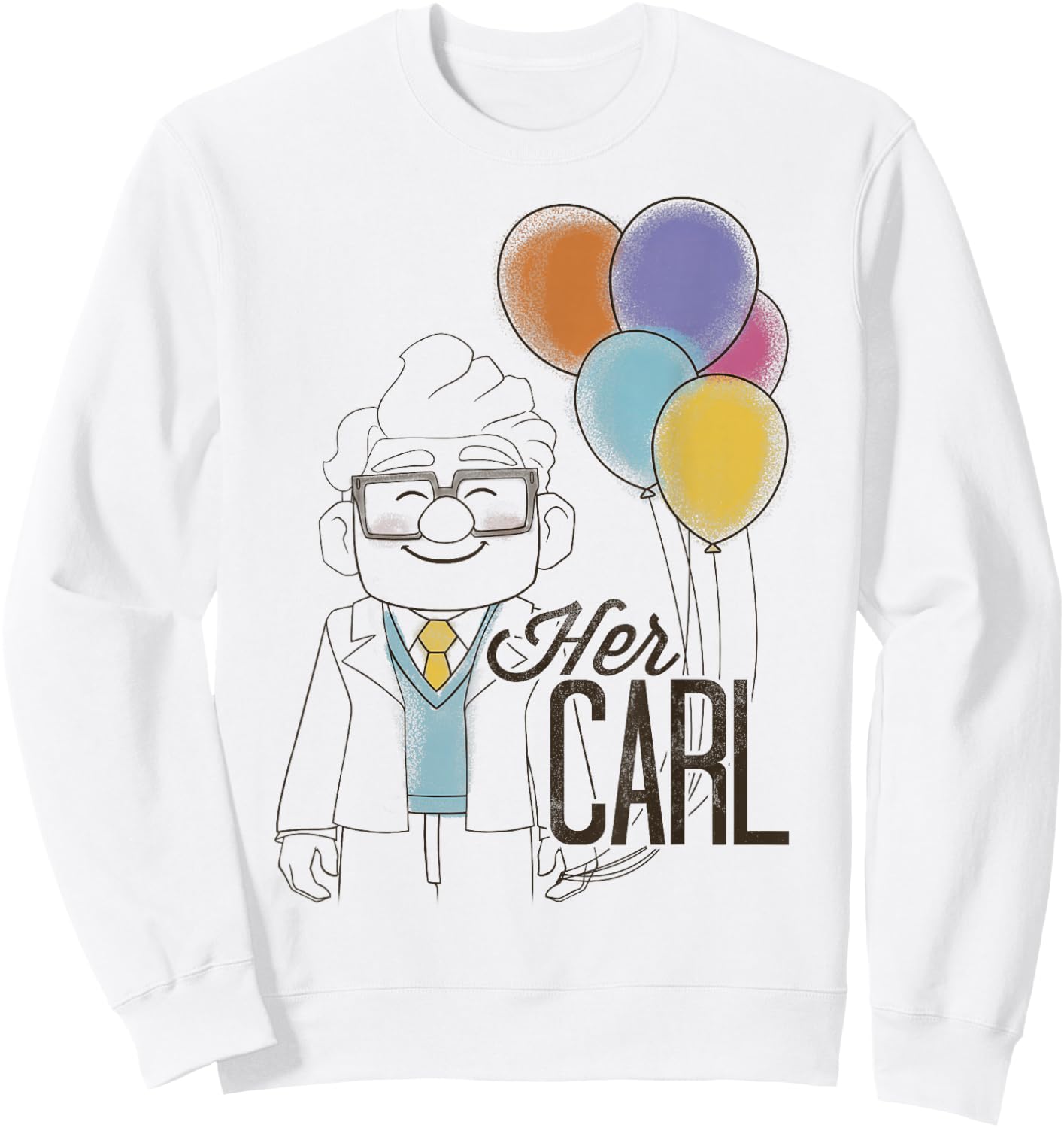 Disney Pixar Up Her Carl Couples Small Sweatshirt - Sweatshirt | White