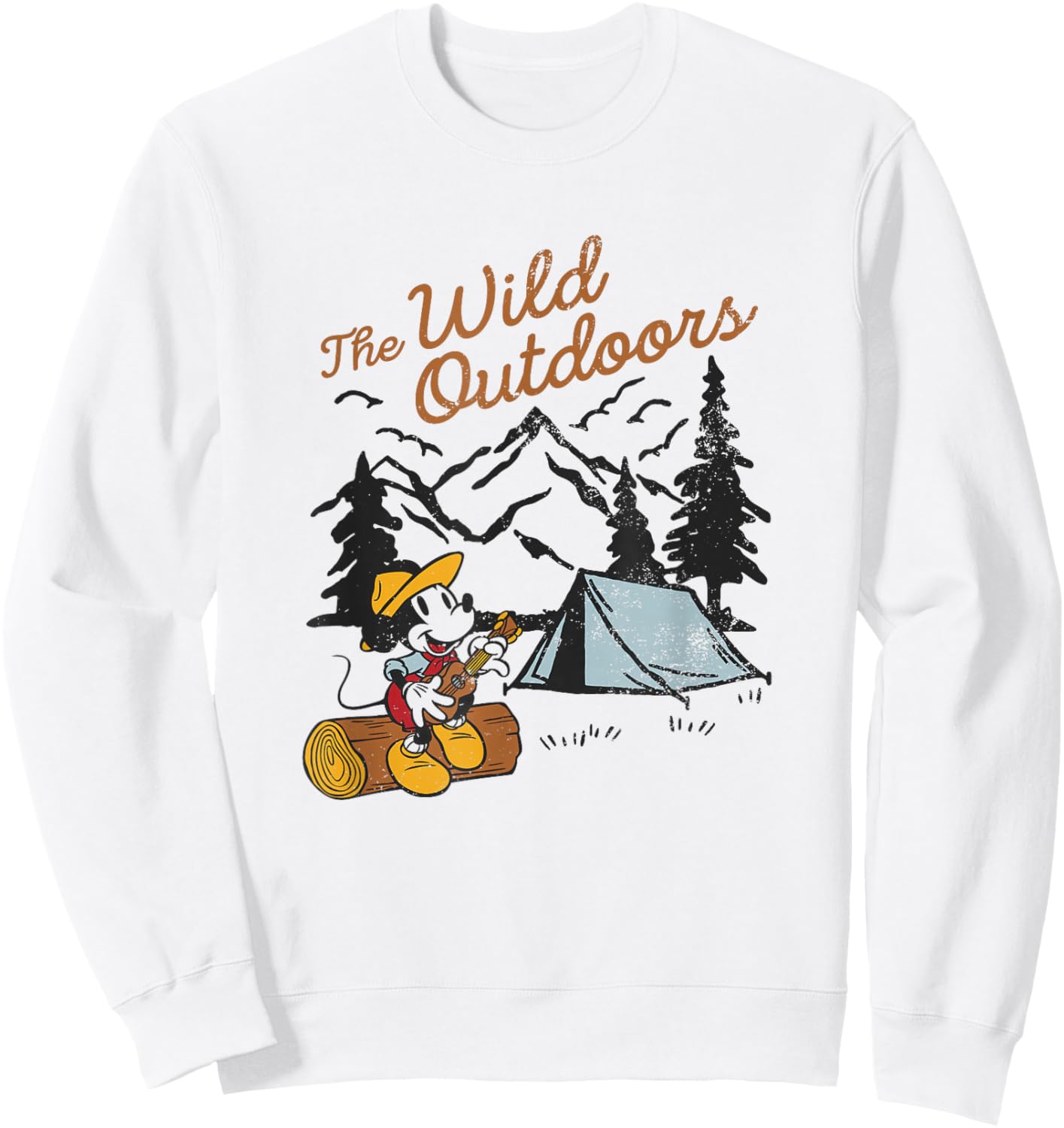 Disney Mickey And Friends The Wild Outdoors Mickey Camper Sweatshirt - Sweatshirt | White