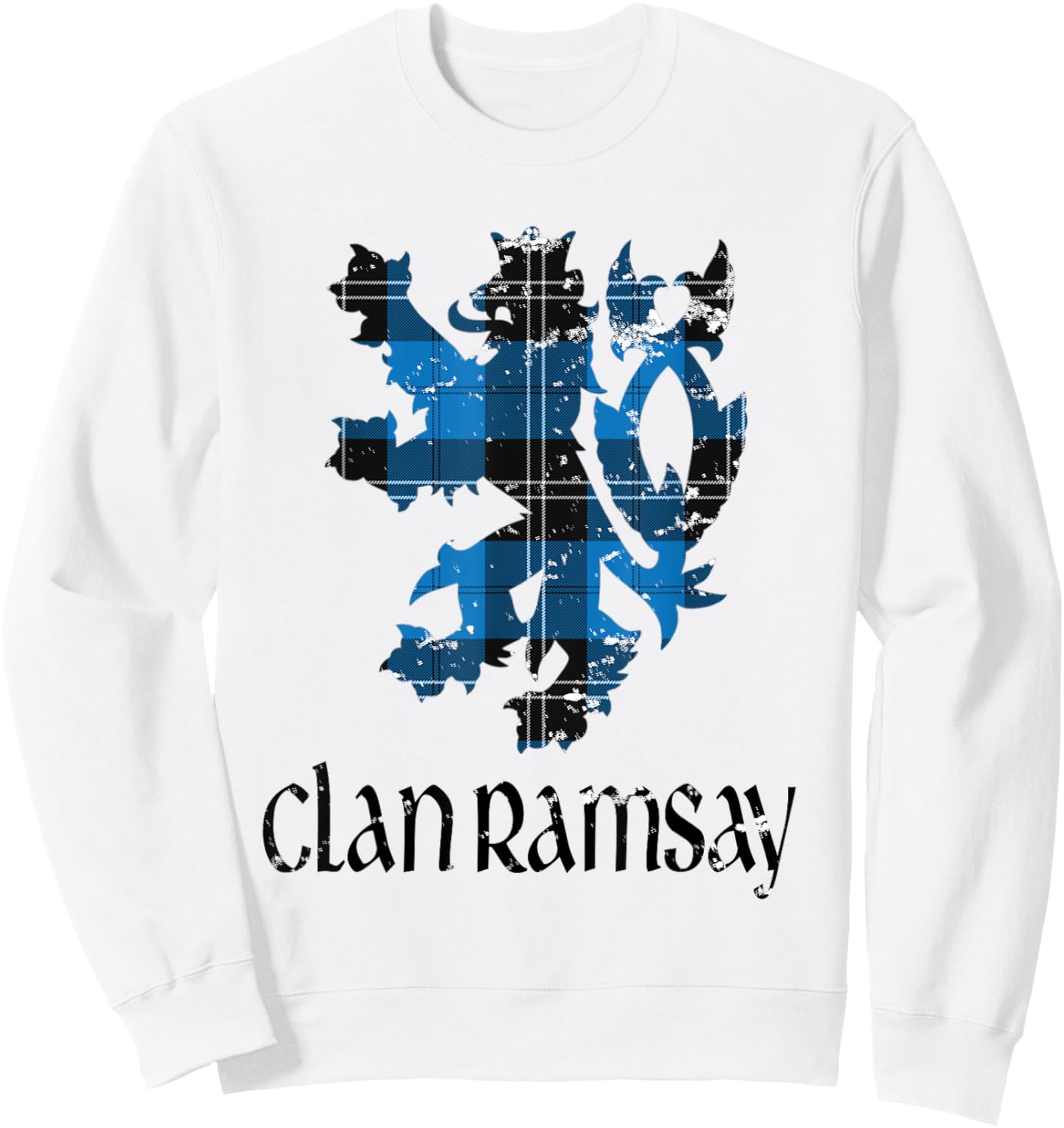 Clan Ramsay Tartan Scottish Family Name Scotland Pride Sweatshirt - Sweatshirt | White