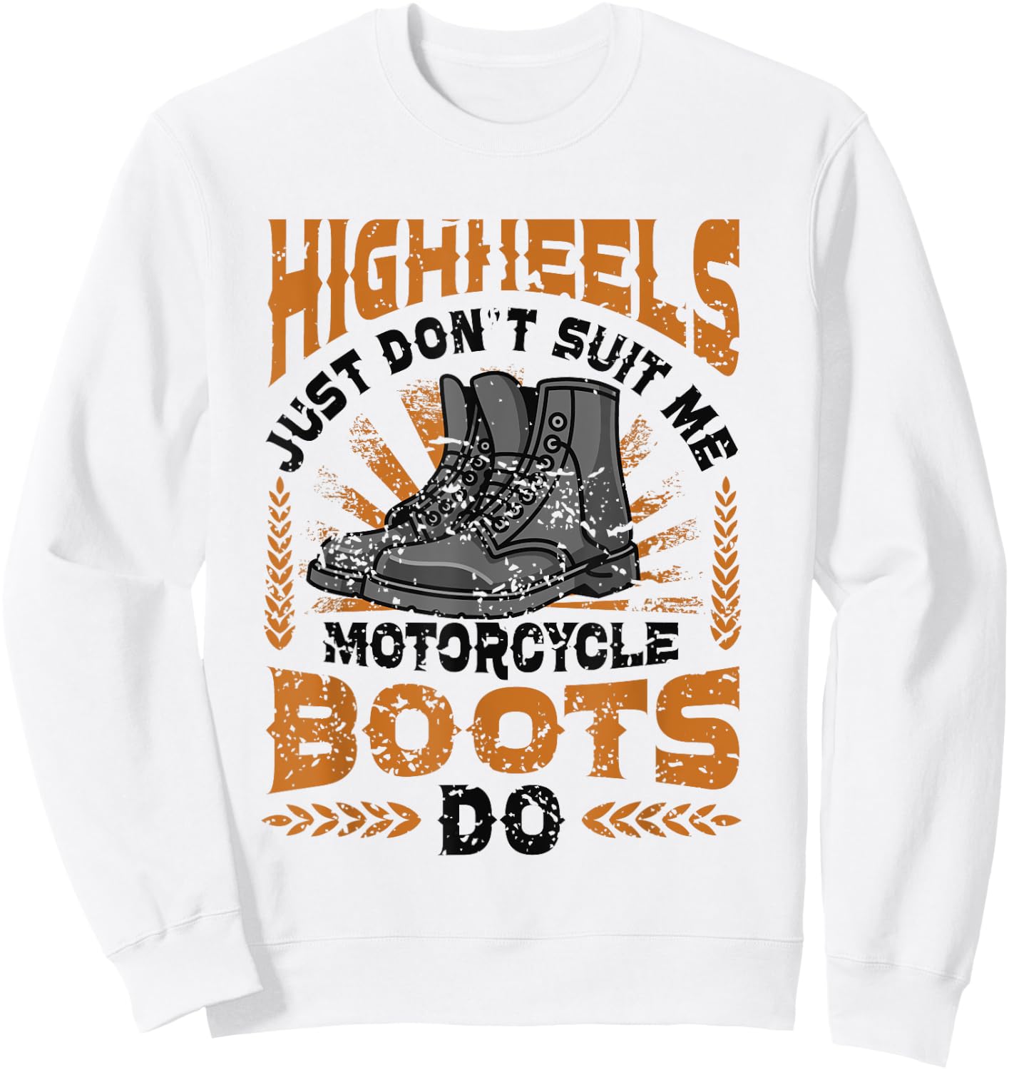 Sexy Motorcycle Women Female Biker Sweatshirt - Sweatshirt | White
