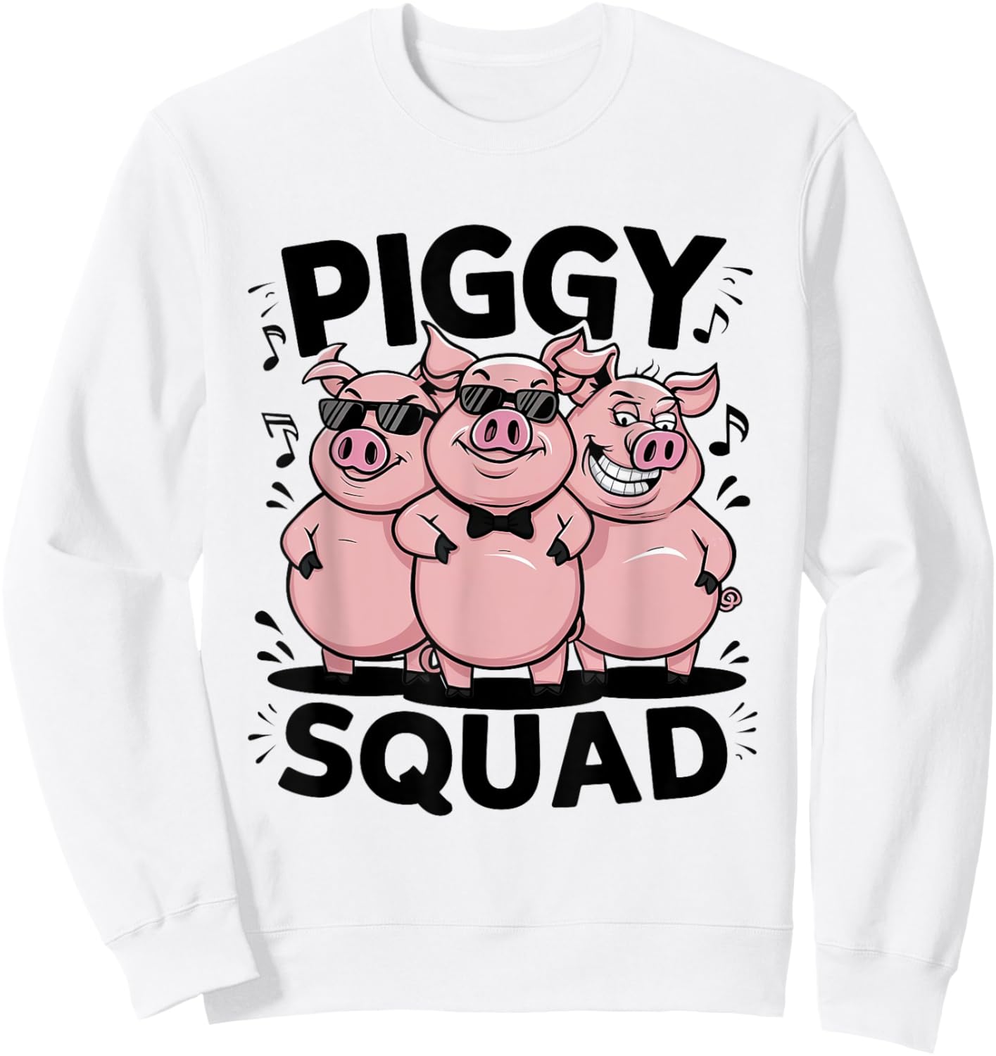 Piggy Squad Funny Farmer Life Farm Pigs Lover Woman Men Kids Sweatshirt - Sweatshirt | White