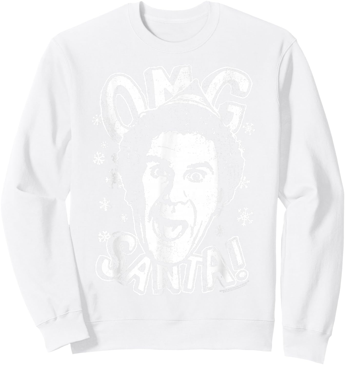 Elf OMG Santa Sweatshirt - Sweatshirt | White