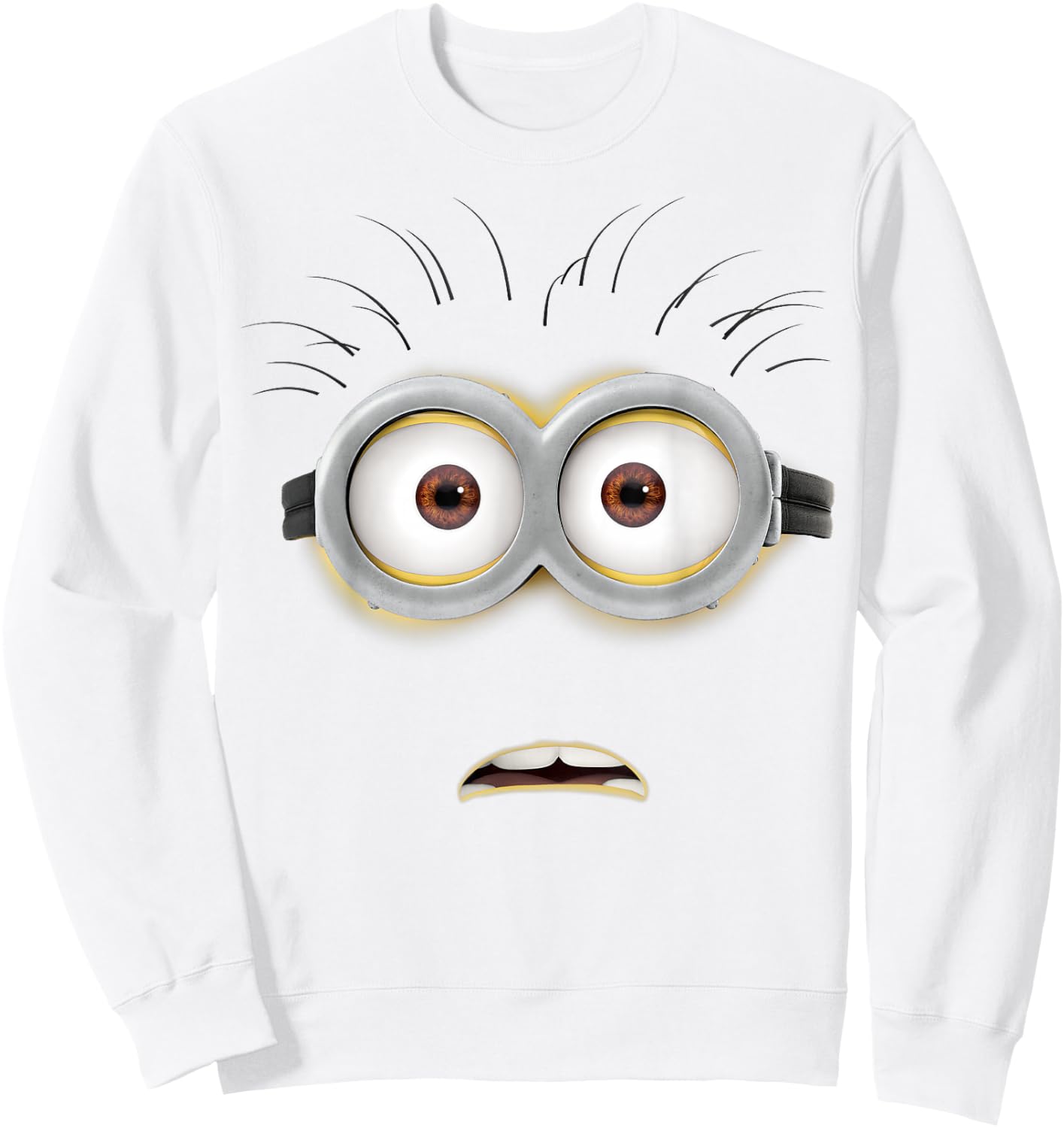 Despicable Me Minions Stunned Face Costume Sweatshirt - Sweatshirt | White