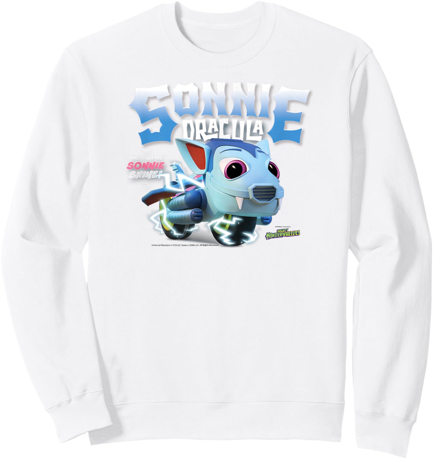 DreamWorks Mighty MonsterWheelies Sonnie Dracula Sweatshirt - Sweatshirt | White