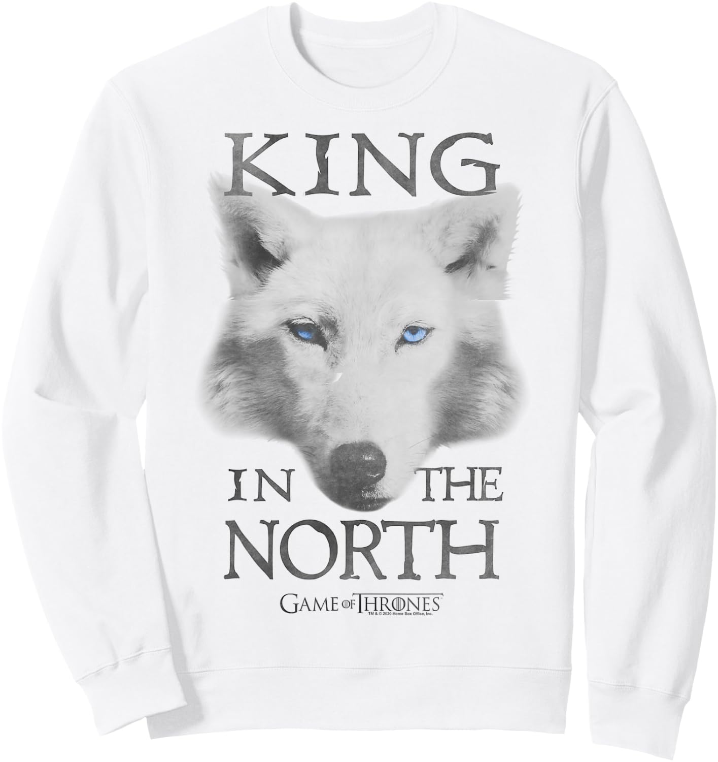 Game Of Thrones King In The North Sweatshirt - Sweatshirt | White