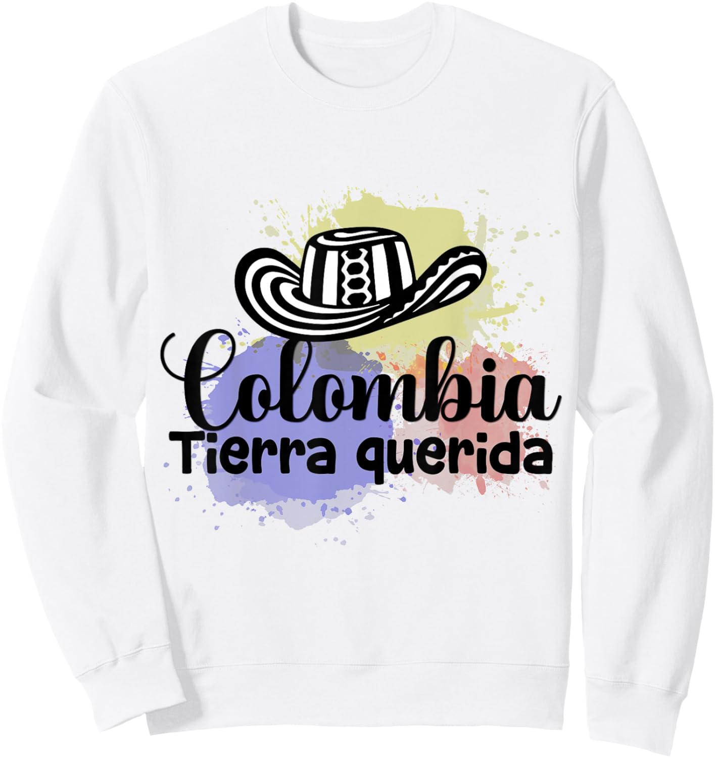 Colombia Pride & Slang of Real Colombians Sweatshirt - Sweatshirt | White