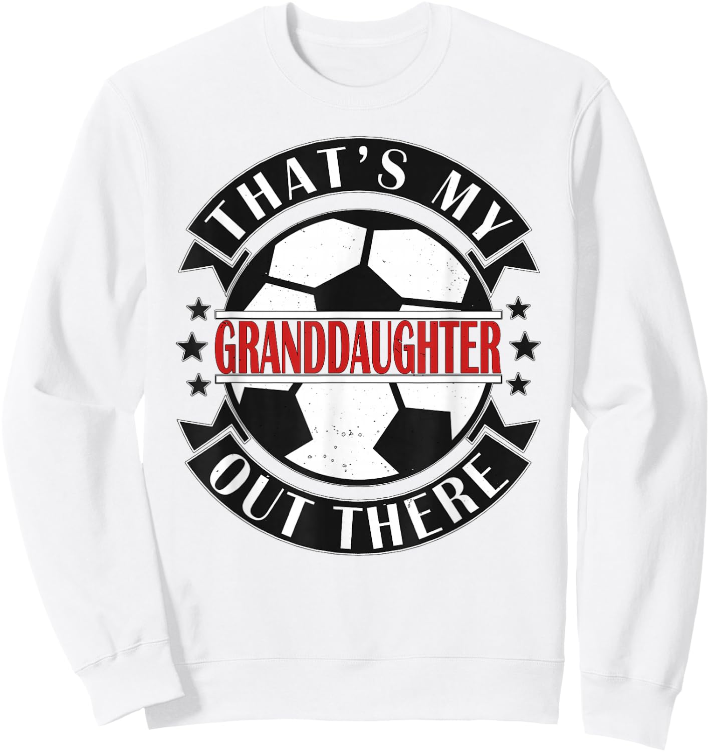 Das ist meine Enkelin da draußen Football Grandma Opa Sweatshirt - Sweatshirt | White