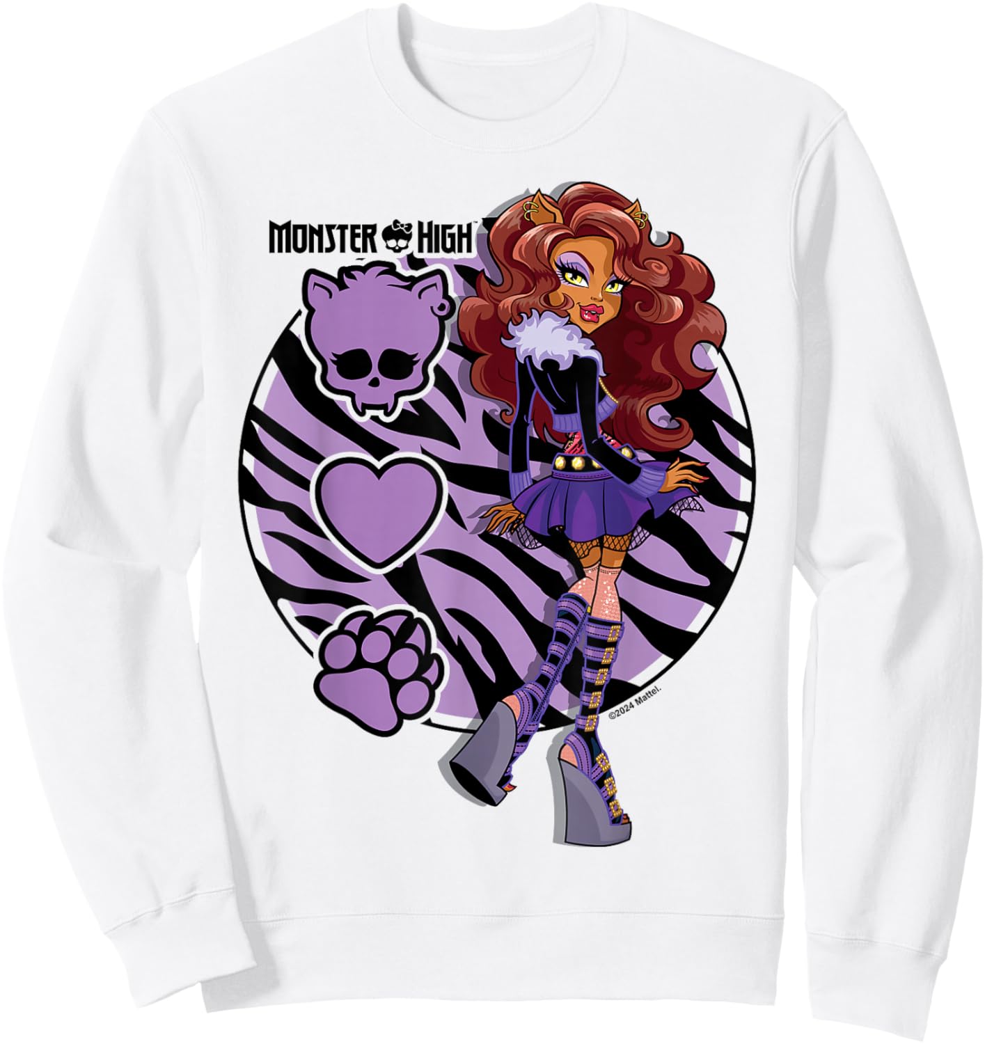 Monster High -Clawdeen Werewolf Sweatshirt - Sweatshirt | White