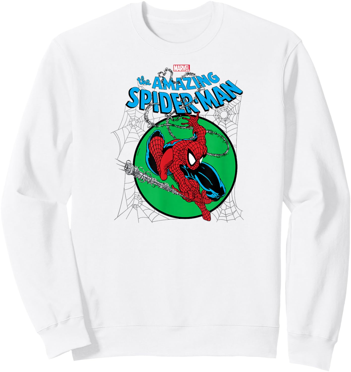 Spider-Man - Green Circle Sweatshirt - Sweatshirt | White
