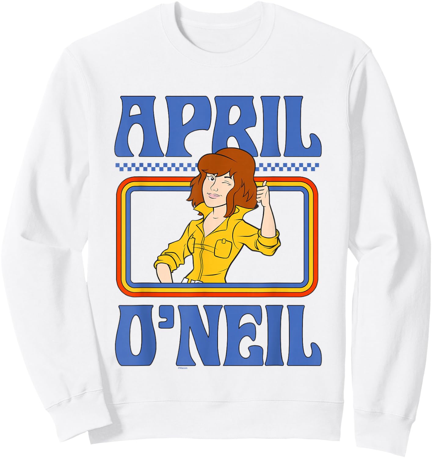 Teenage Mutant Ninja Turtles April O'Nel Vintage Portrait Sweatshirt - Sweatshirt | White