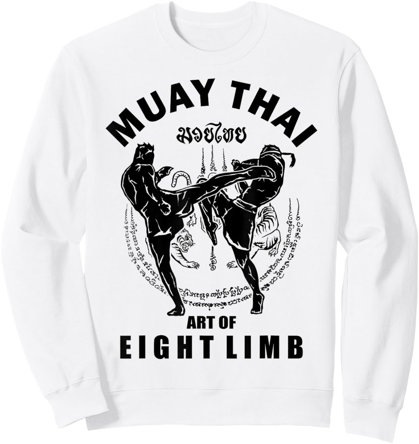 Muay Thai Art Of Eight Limb Sweatshirt - Sweatshirt | White