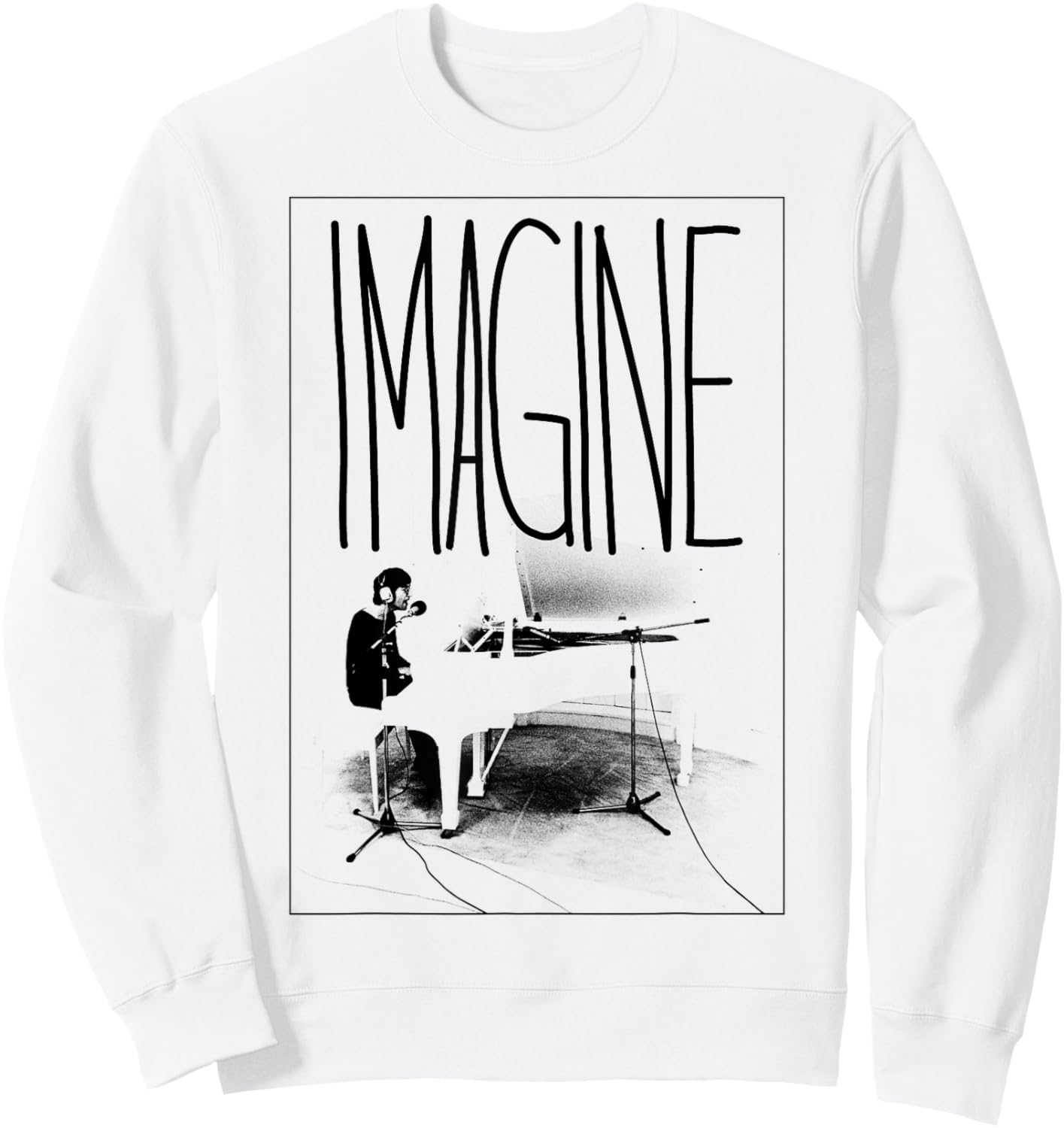 John Lennon - Piano Sweatshirt - Sweatshirt | White