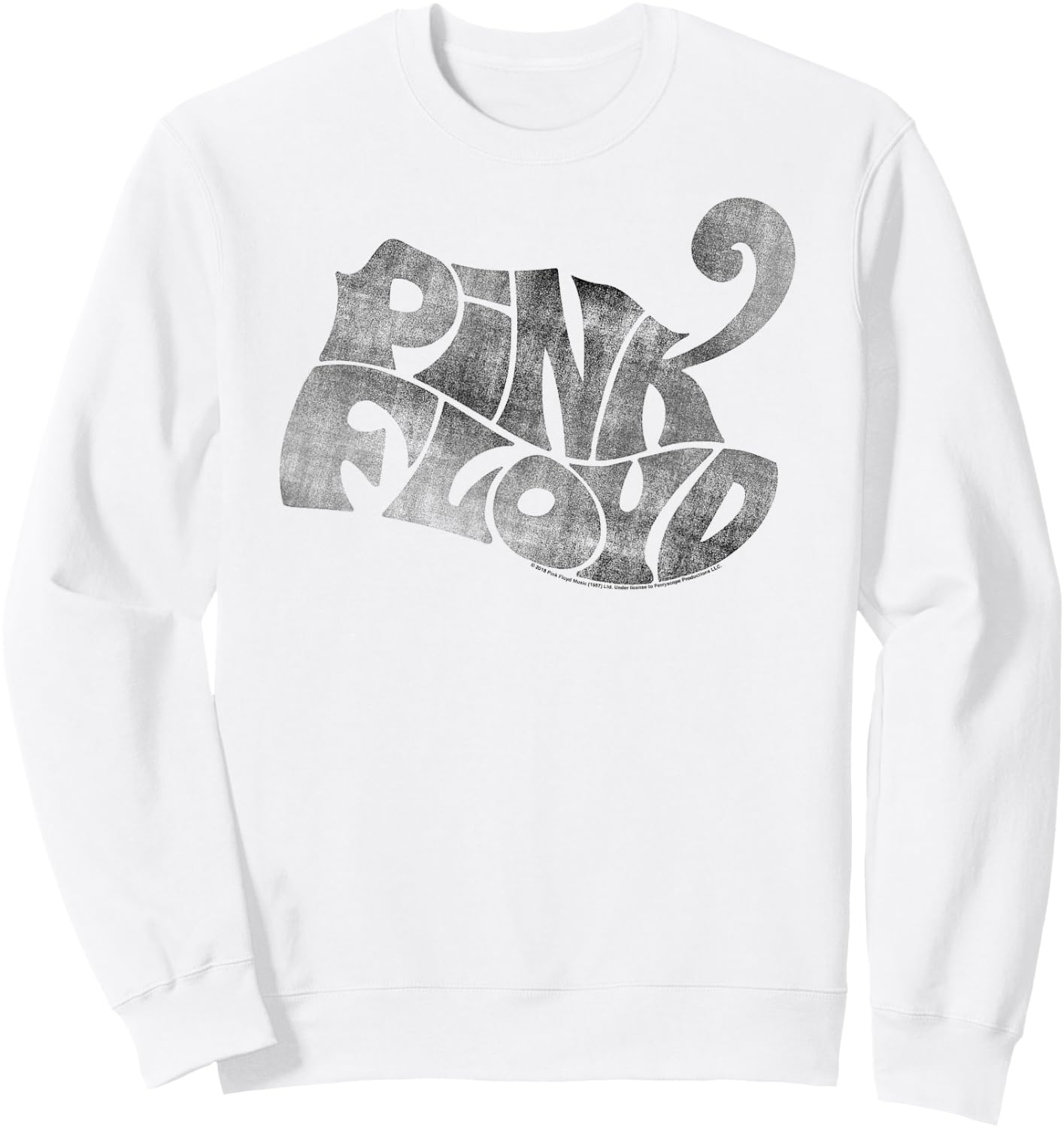 Pink Floyd Pink Logo Sweatshirt - Sweatshirt | White