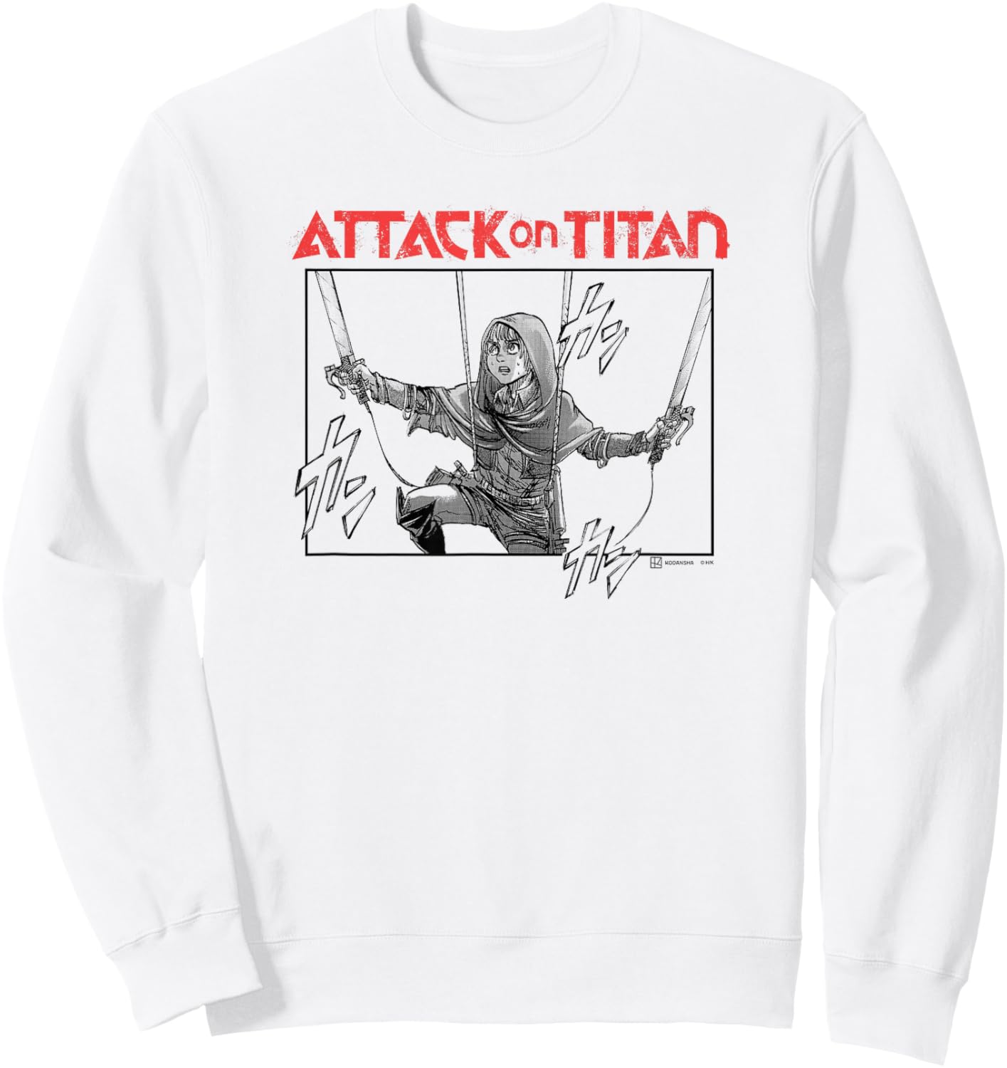 Attack on Titan Armin Arlet Survey Corps Manga Portrait Sweatshirt - Sweatshirt | White