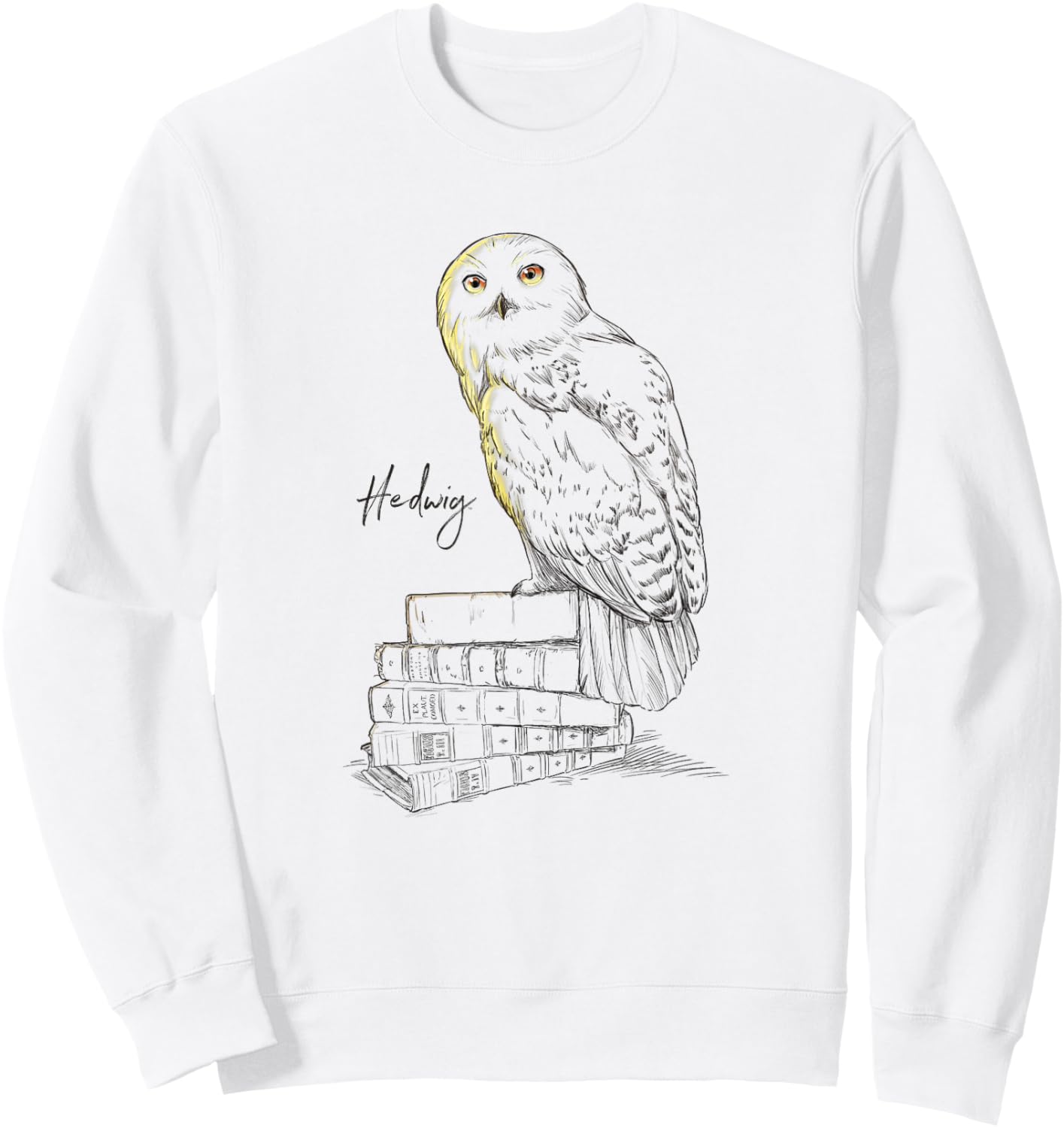 Harry Potter Hedwig Harry's Pet Owl Sketch Chest Portrait Sweatshirt - Sweatshirt | White