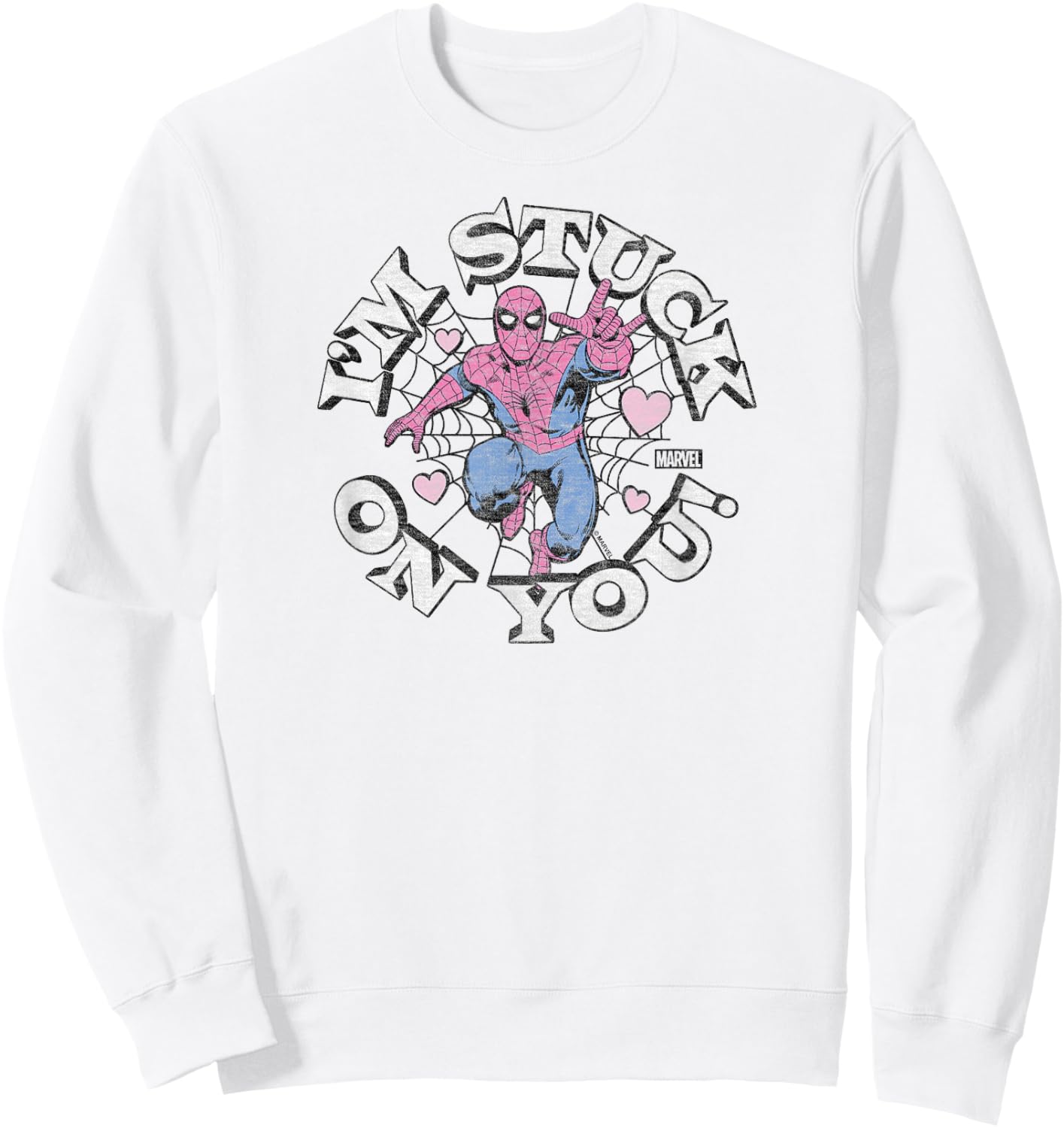 Spider-Man - I'm Stuck On You Valentine's Day Sweatshirt - Sweatshirt | White