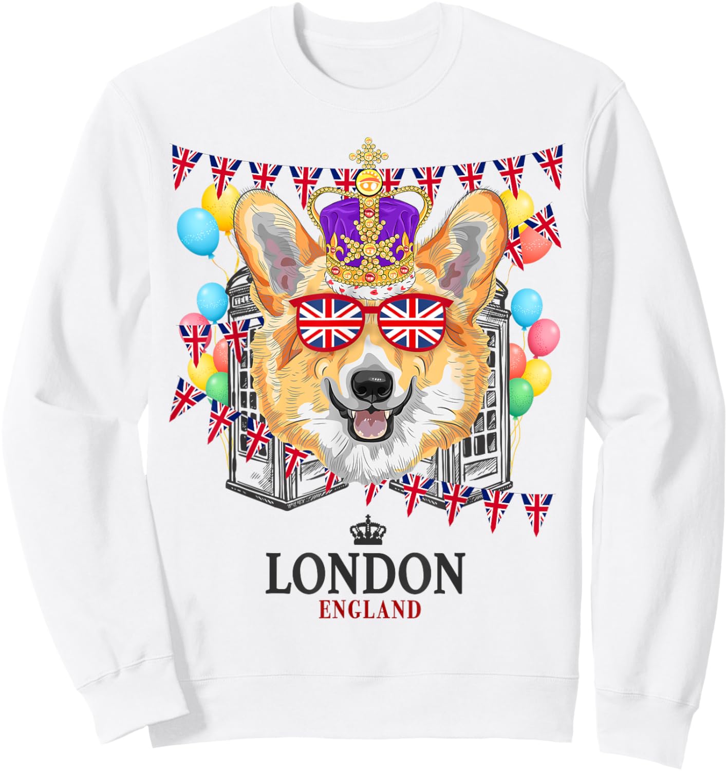 London Souvenirs Idea For Kids & English British Memorabilia Sweatshirt - Sweatshirt | White