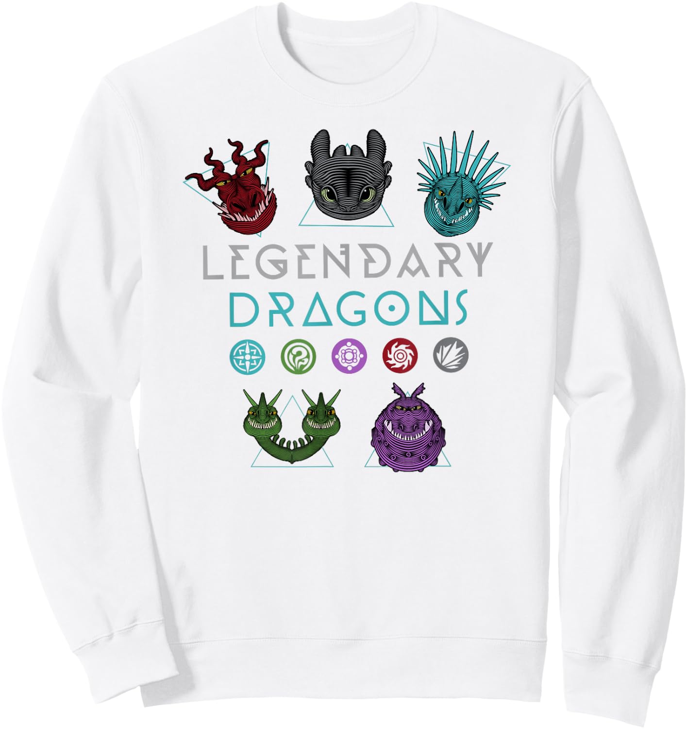 How to Train Your Dragon 3 Hidden World Legendary Sweatshirt - Sweatshirt | White