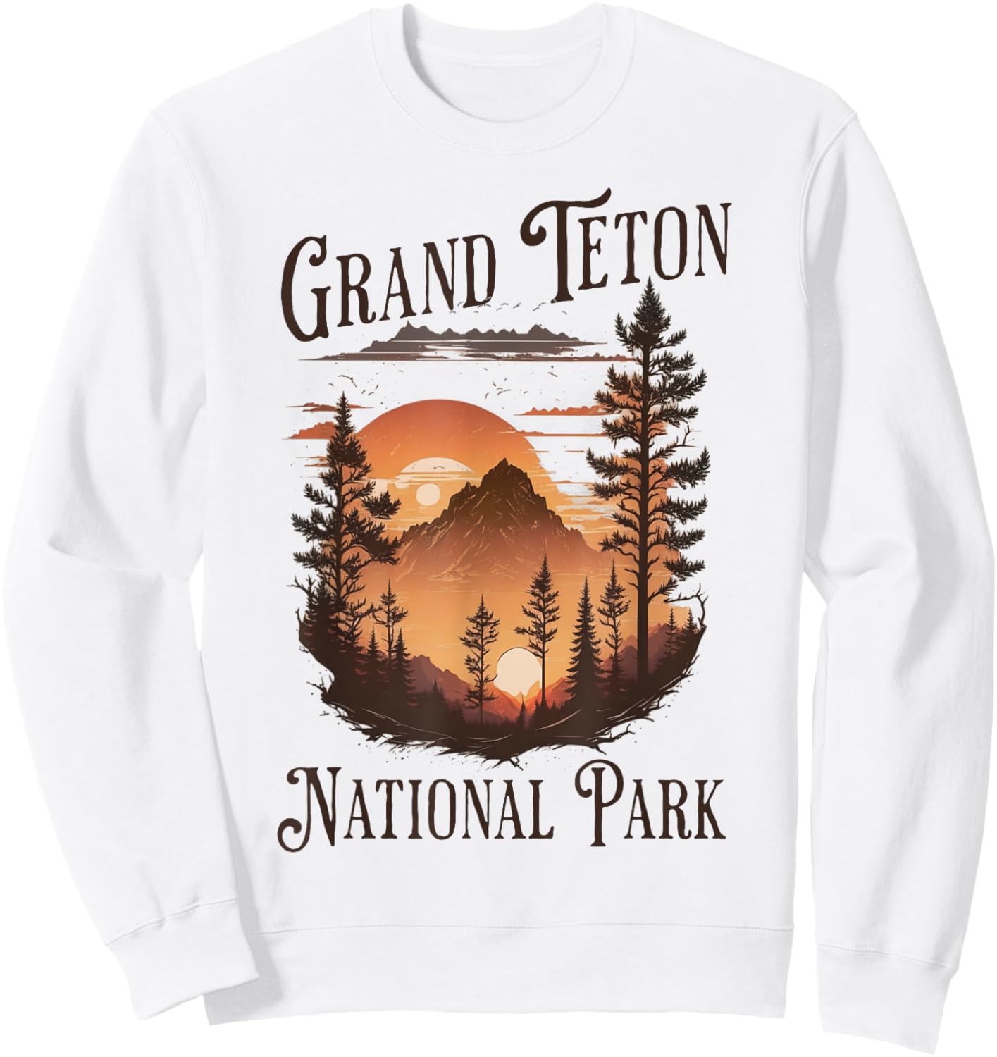 Grand Teton National Park Sweatshirt - Sweatshirt | White