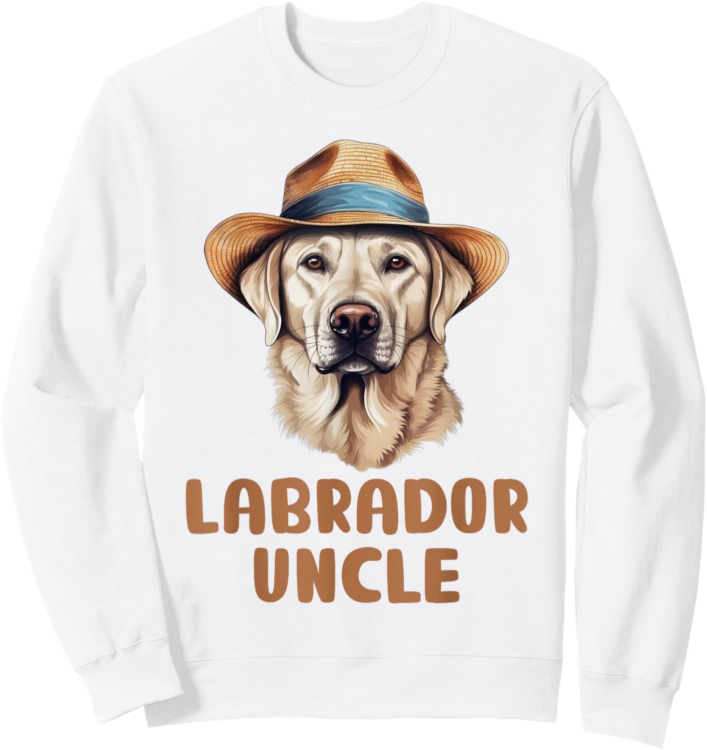 Cute Labrador Uncle Dog Lovers Gift Funny Puppy Lab Owner Women Kids Sweatshirt - Sweatshirt | White