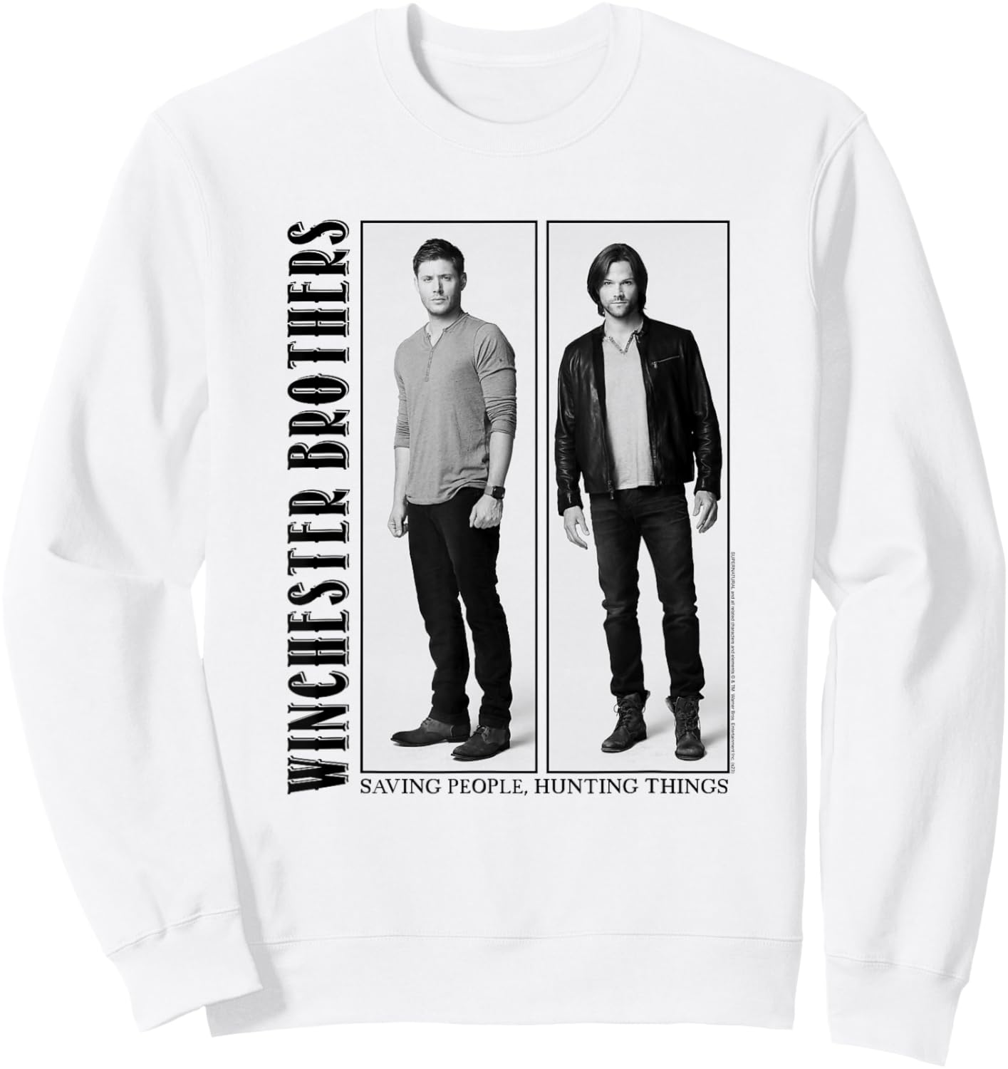 Supernatural Winchester Brothers Frames Sweatshirt - Sweatshirt | White