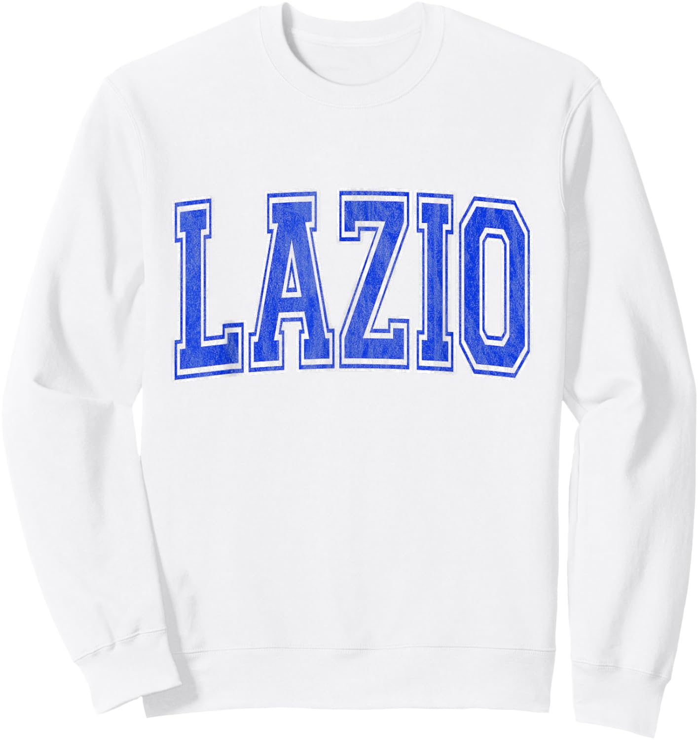 Lazio Italy - Lazio Varsity Logo - Lazio Italia Sweatshirt - Sweatshirt | White