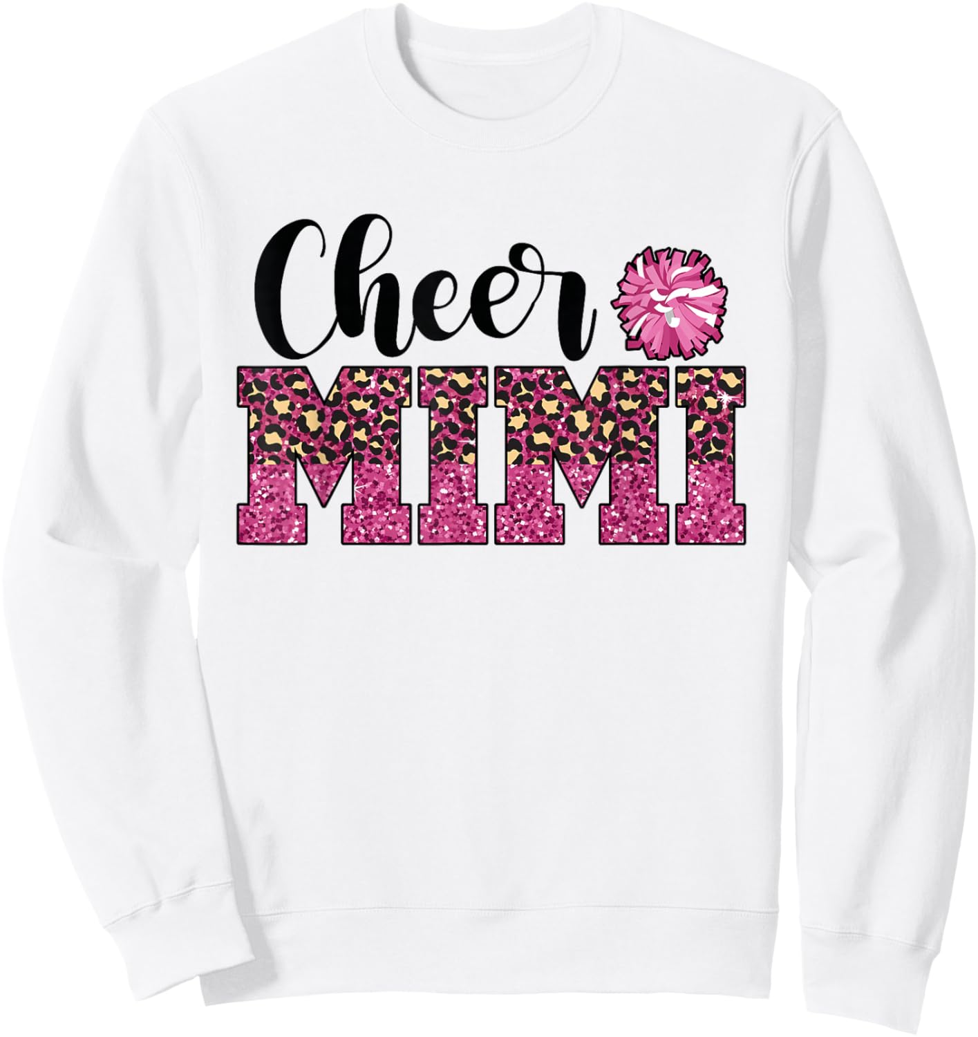 Cute Cheer Mimi Of A Cheerleader Mimi Grandma Sweatshirt - Sweatshirt | White