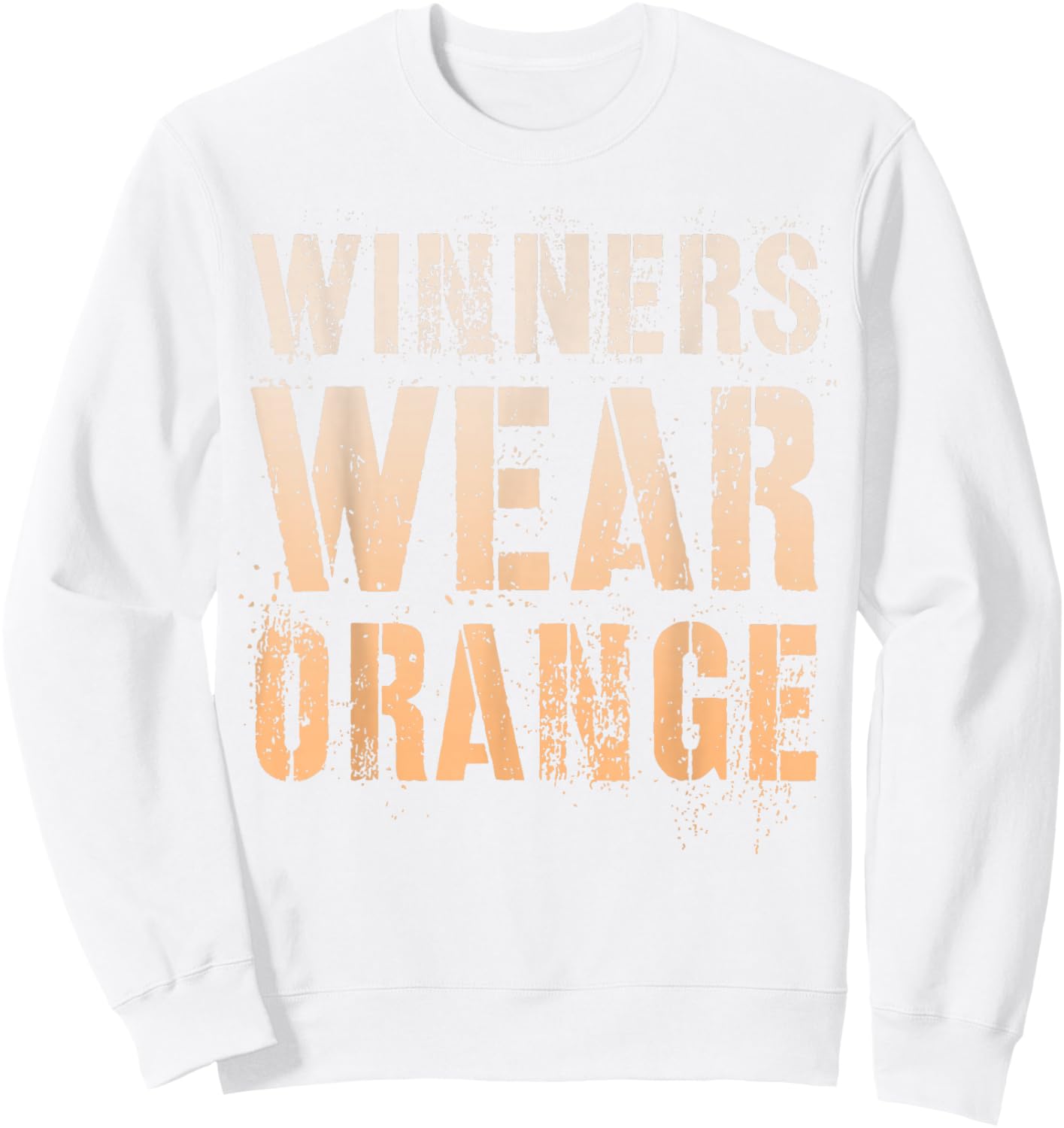 Vintage WINNERS WEAR ORANGE My Summer Camp Team War Game Day Sweatshirt - Sweatshirt | White