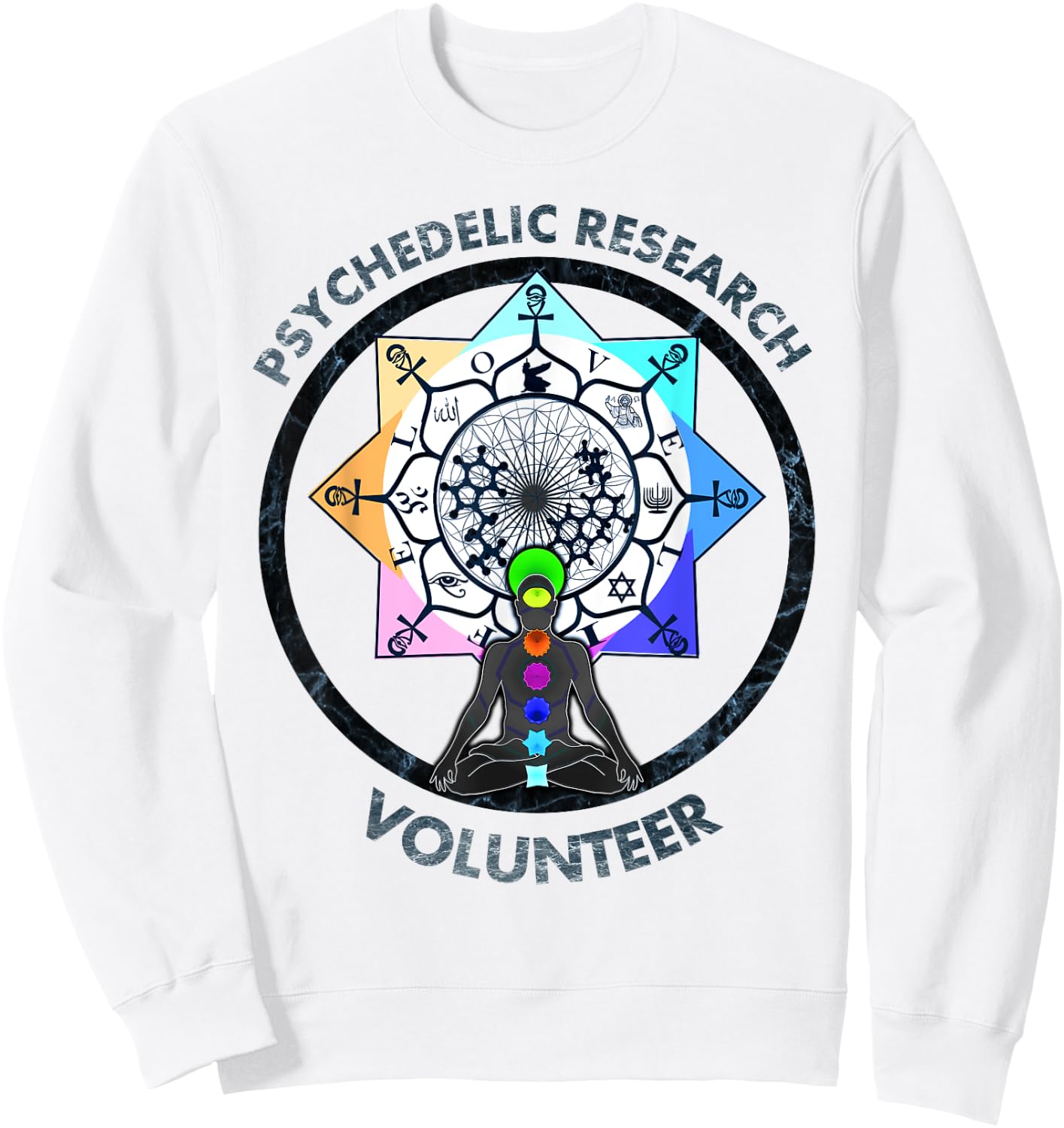 Funny-psychedelic-research-volunteer Sweatshirt - Sweatshirt | White