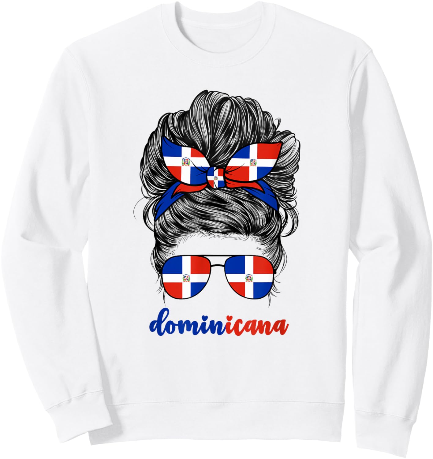 Dominicana Dominican Girl Girls Republic Dominicana Dominica Sweatshirt - Sweatshirt | White