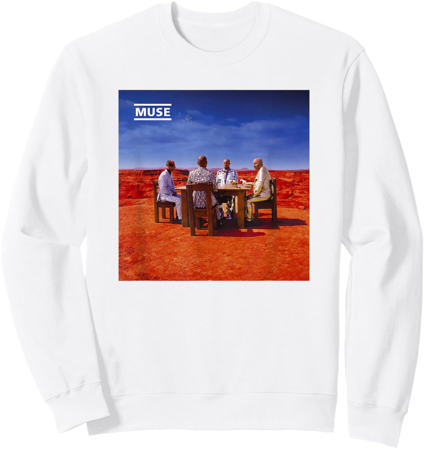 Muse Black Holes And Revelations Album Art Sweatshirt - Sweatshirt | White
