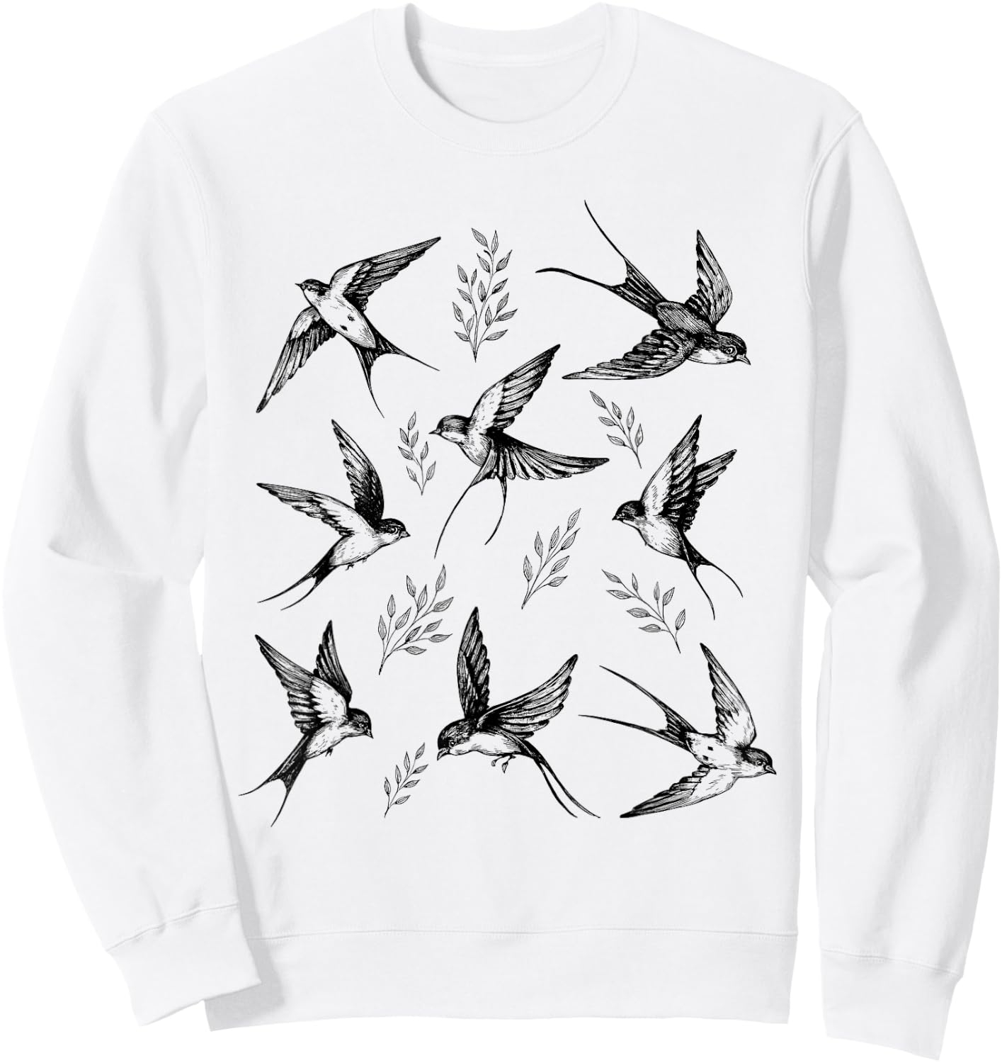 Swallow Bird Lover Vintage Nature Lover Swallow Whisperer Sweatshirt - Sweatshirt | White