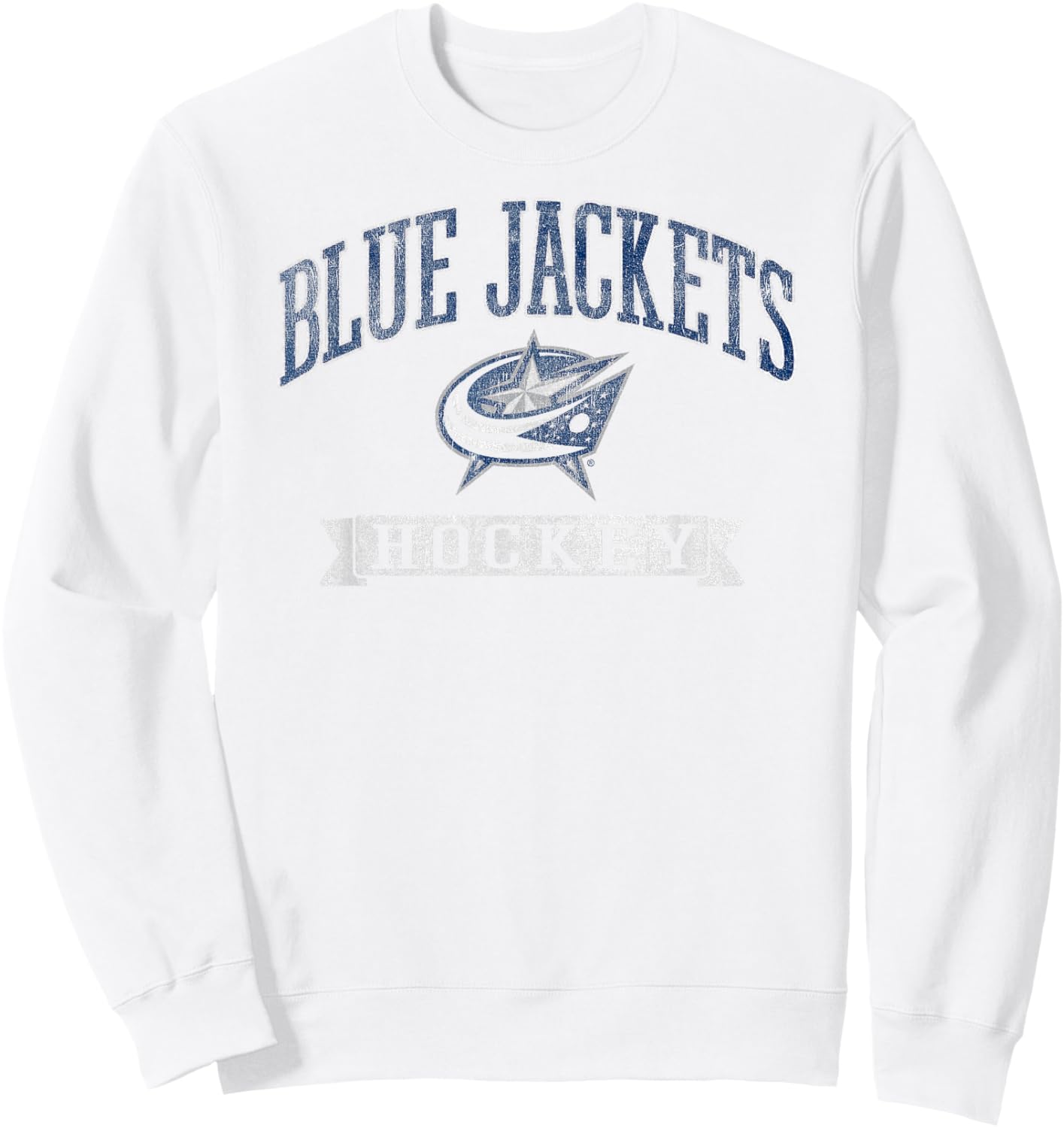 Columbus Blue Jackets Vintage Hockey Red Officially Licensed Sweatshirt - Sweatshirt | White