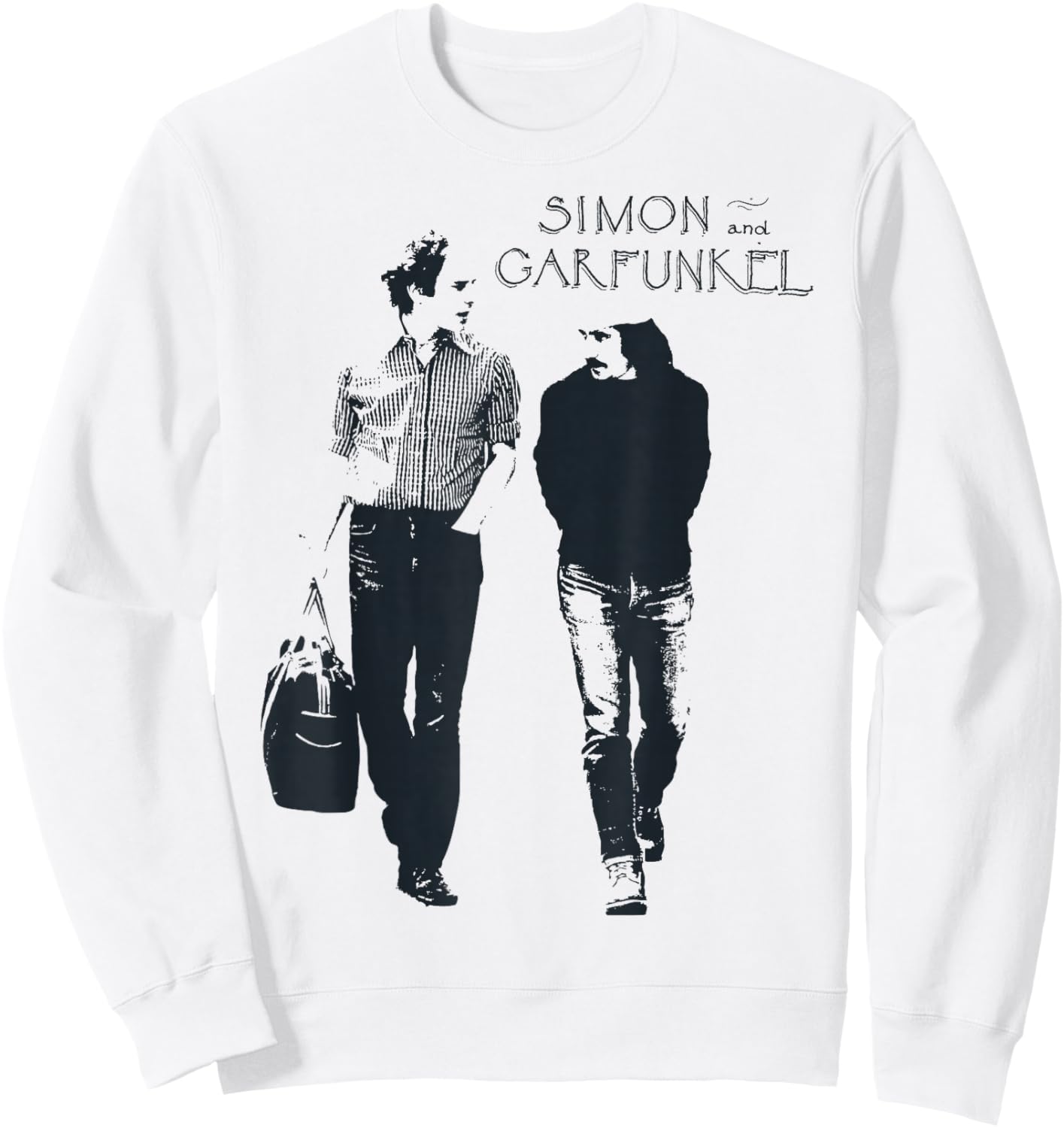 Simon & Garfunkel - Walking Sweatshirt - Sweatshirt | White
