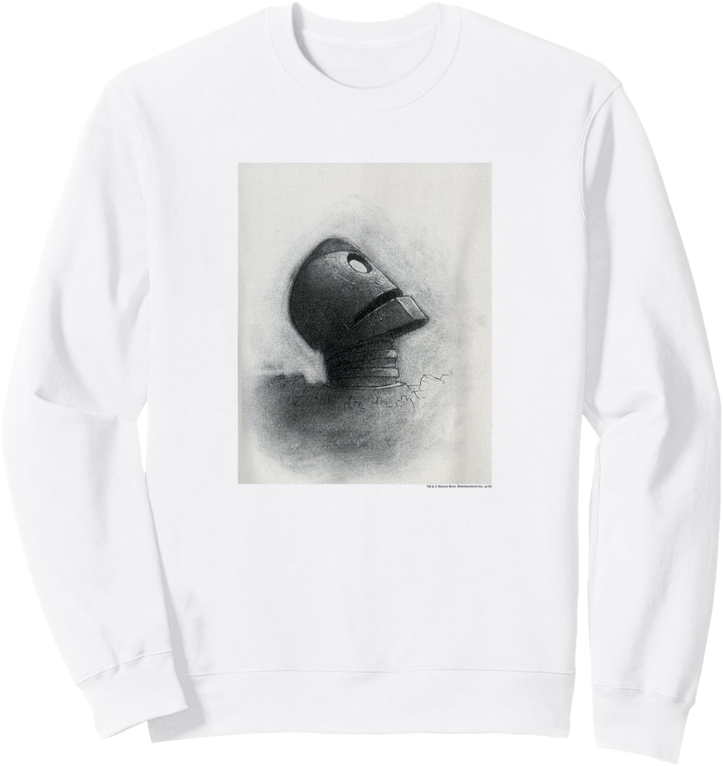 The Iron Giant Looking Up Sweatshirt - Sweatshirt | White