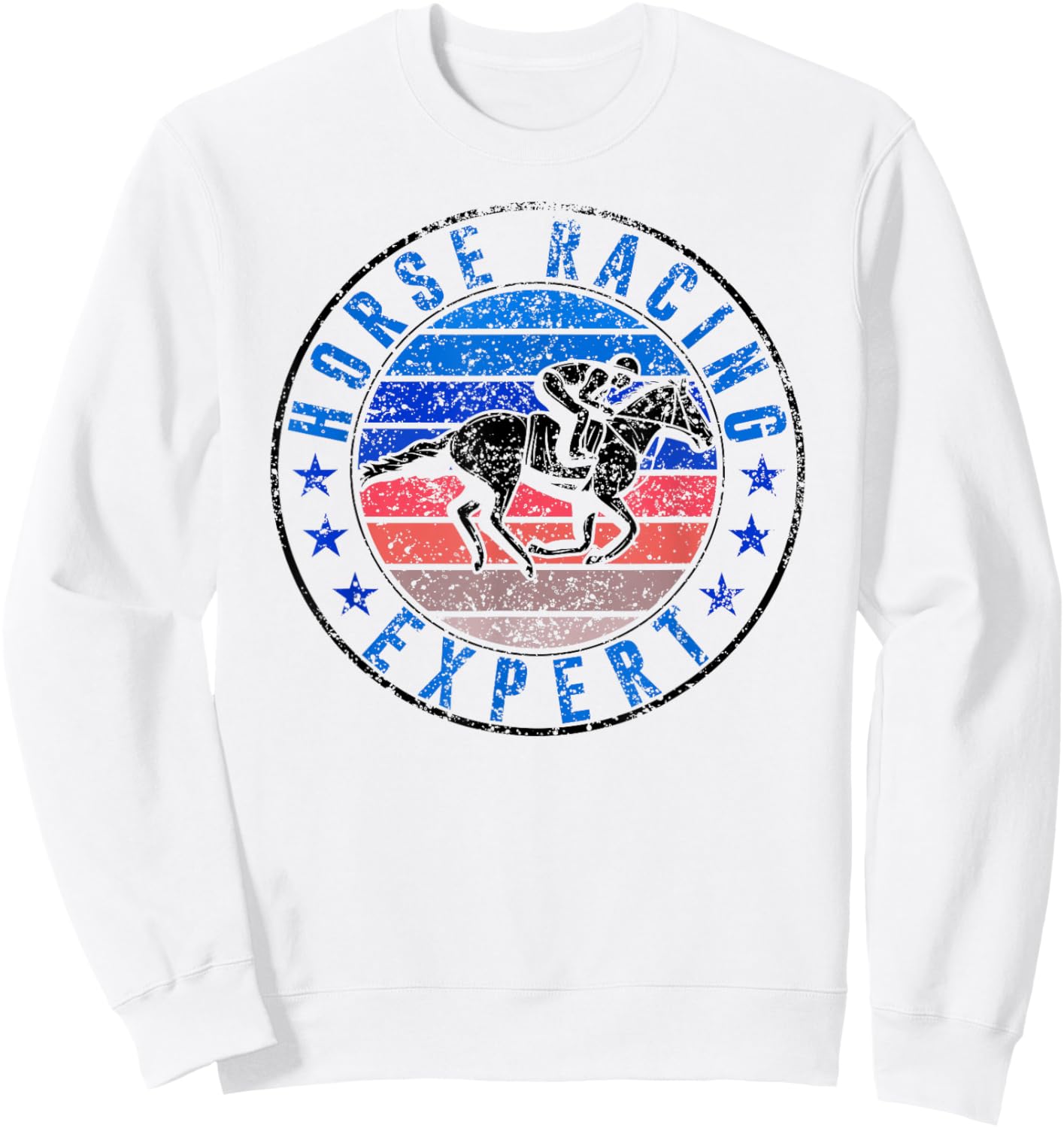 Horse Racing Expert Race Horses Racer Sweatshirt - Sweatshirt | White