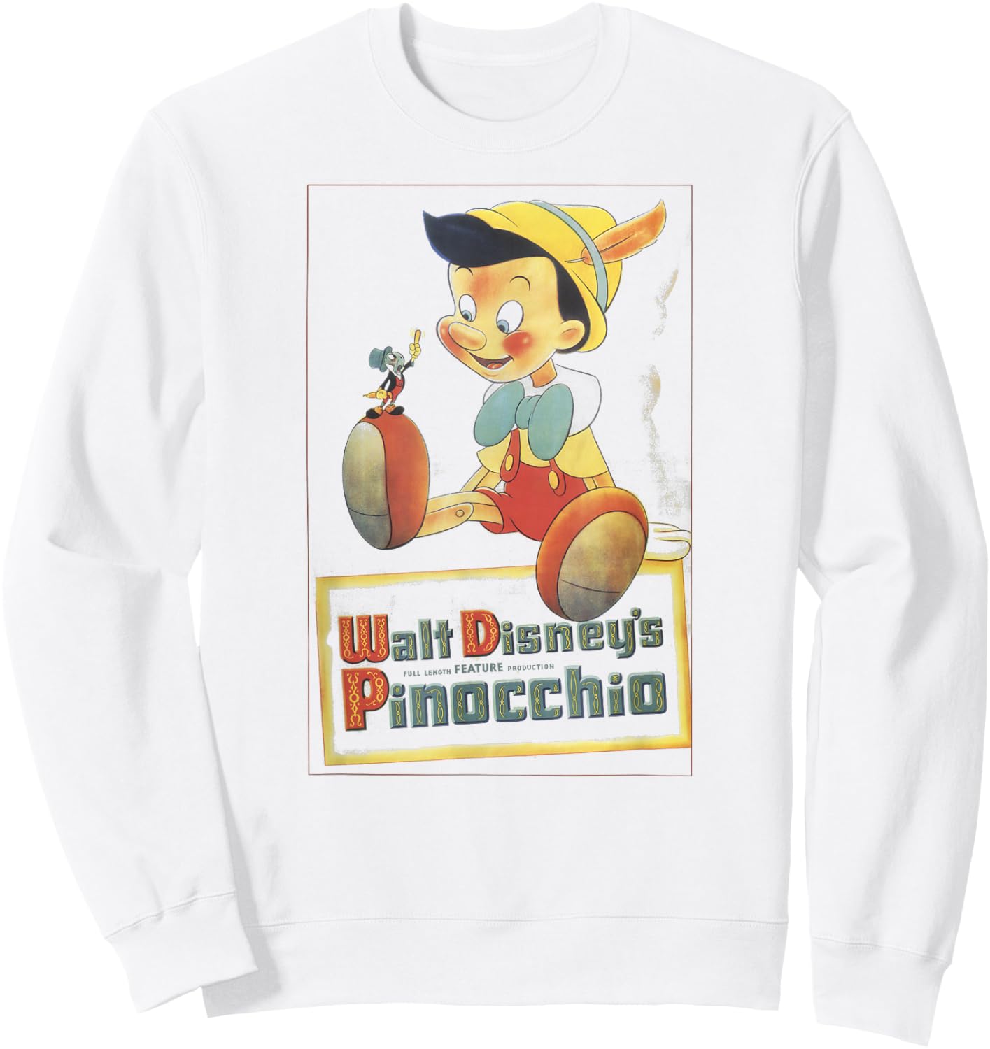 Disney Pinocchio Vintage Portrait Sweatshirt - Sweatshirt | White