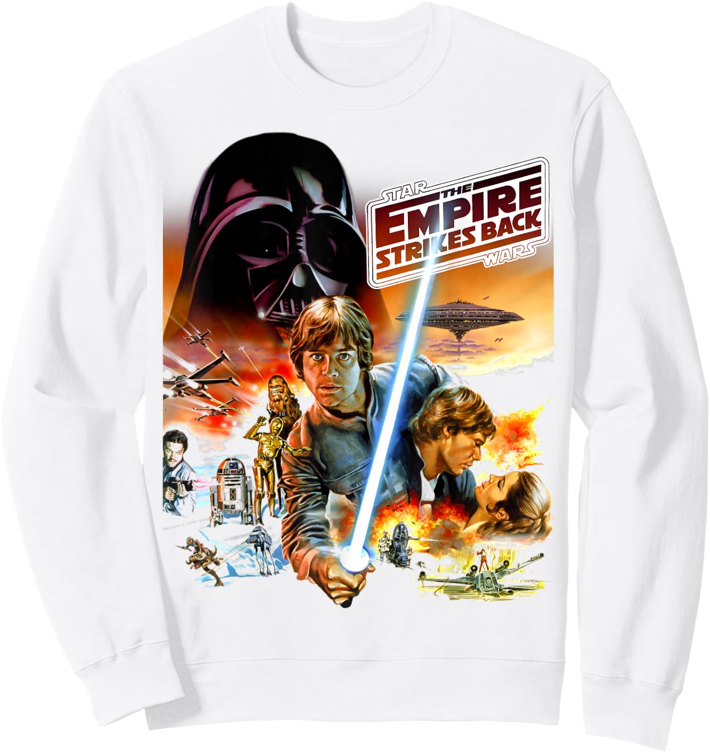 Star Wars The Empire Strikes Back Classic Group Shot Sweatshirt - Sweatshirt | White
