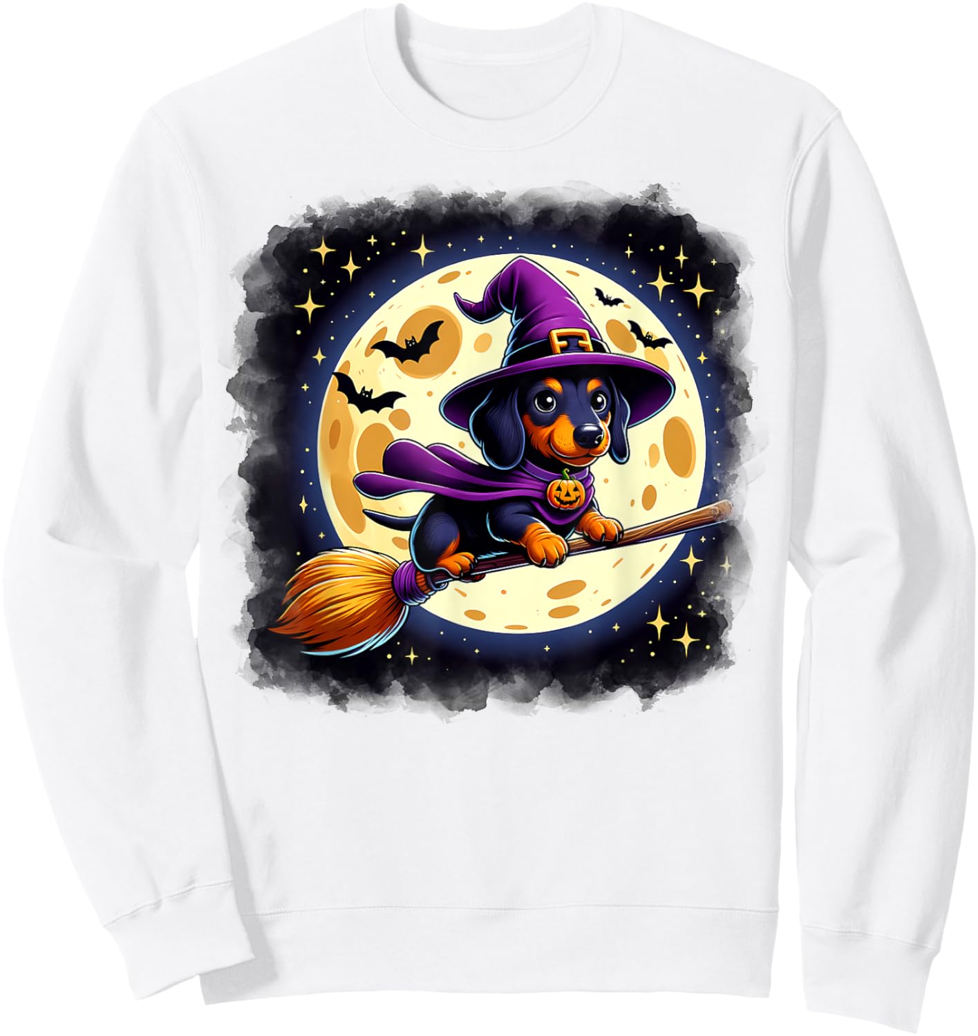 Cute Dachshund Halloween Costume Shirt Dog Lover Women Girls Sweatshirt - Sweatshirt | White